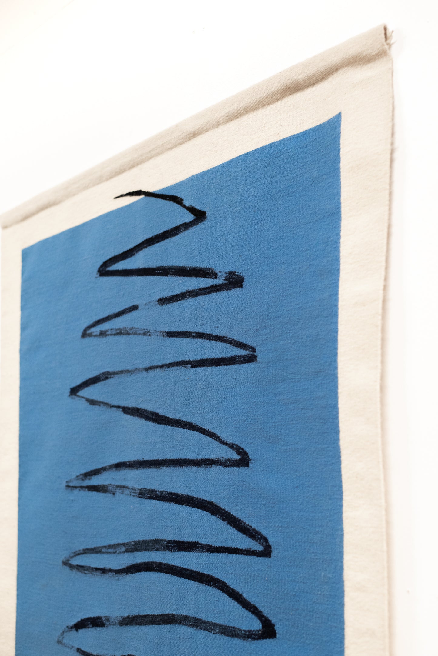 Unique Woven Wool Art Tapestry by Kari Walden – Finland, 1980's