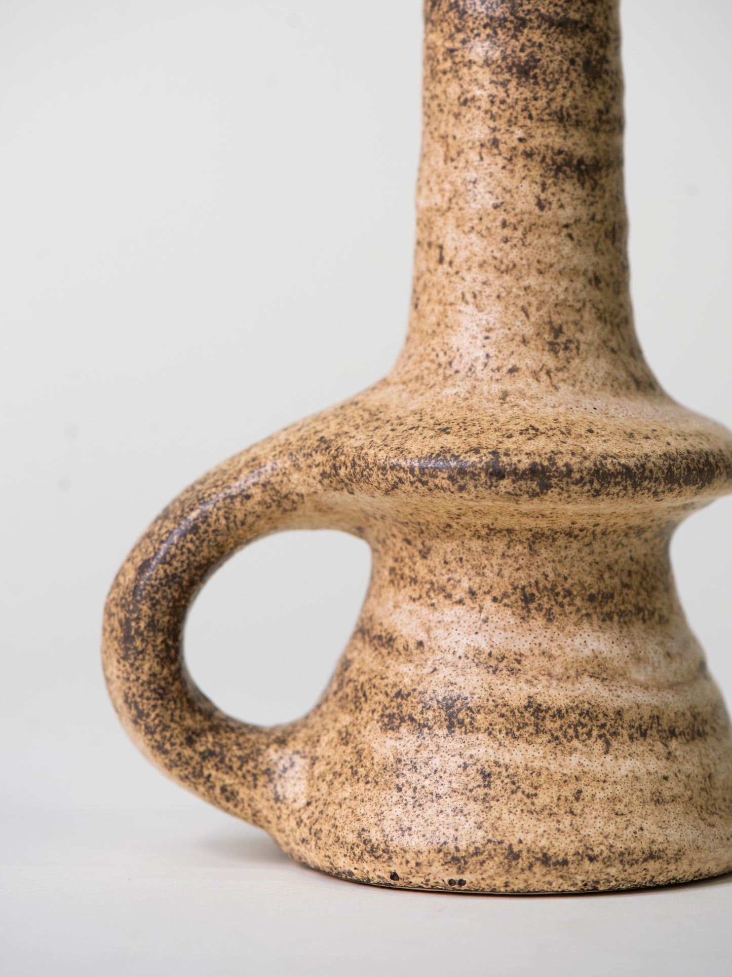 Vintage Ceramic Jug 1960's Dutch Fat Lava Pottery