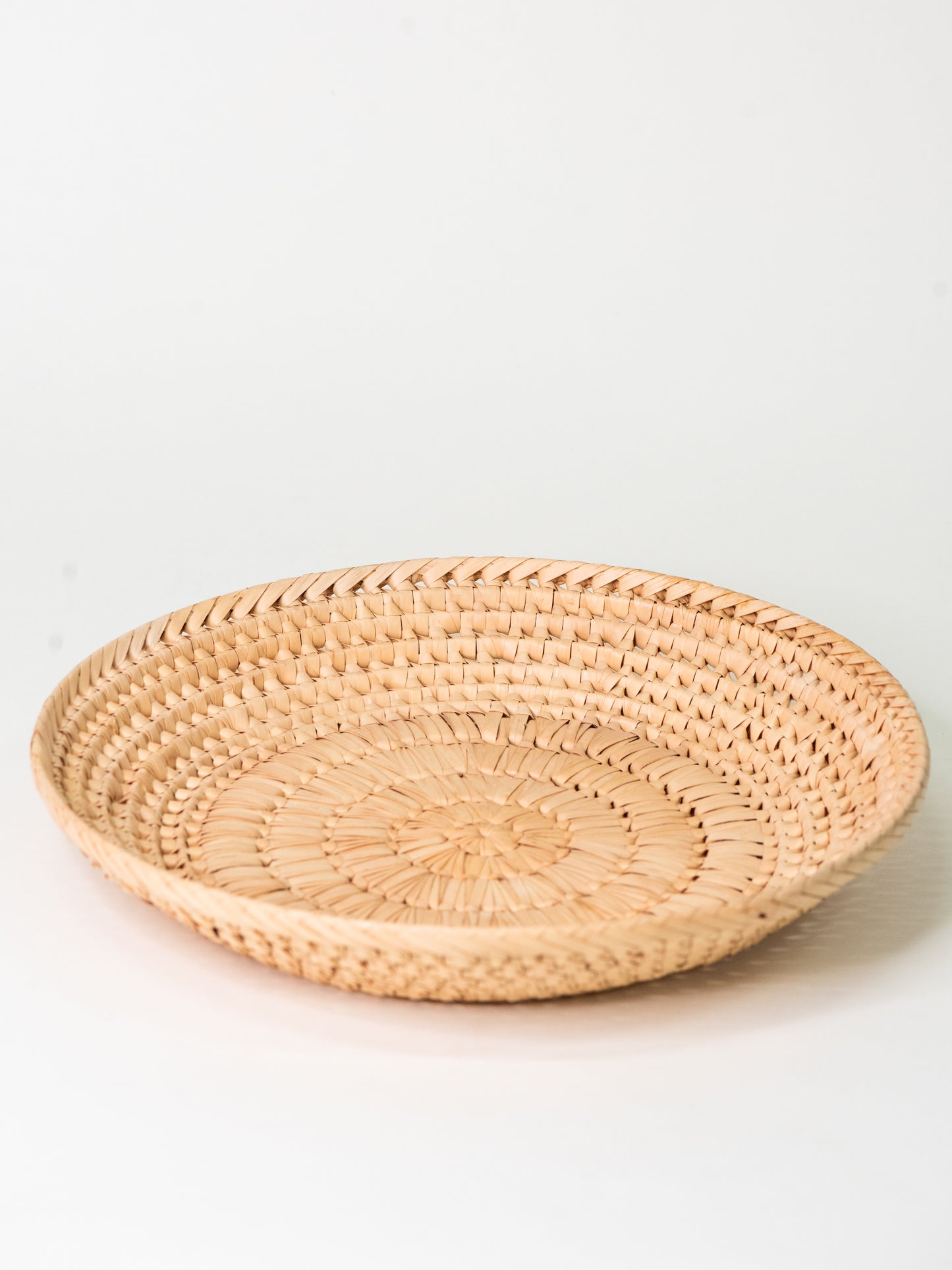 Vintage Woven Straw Bowl