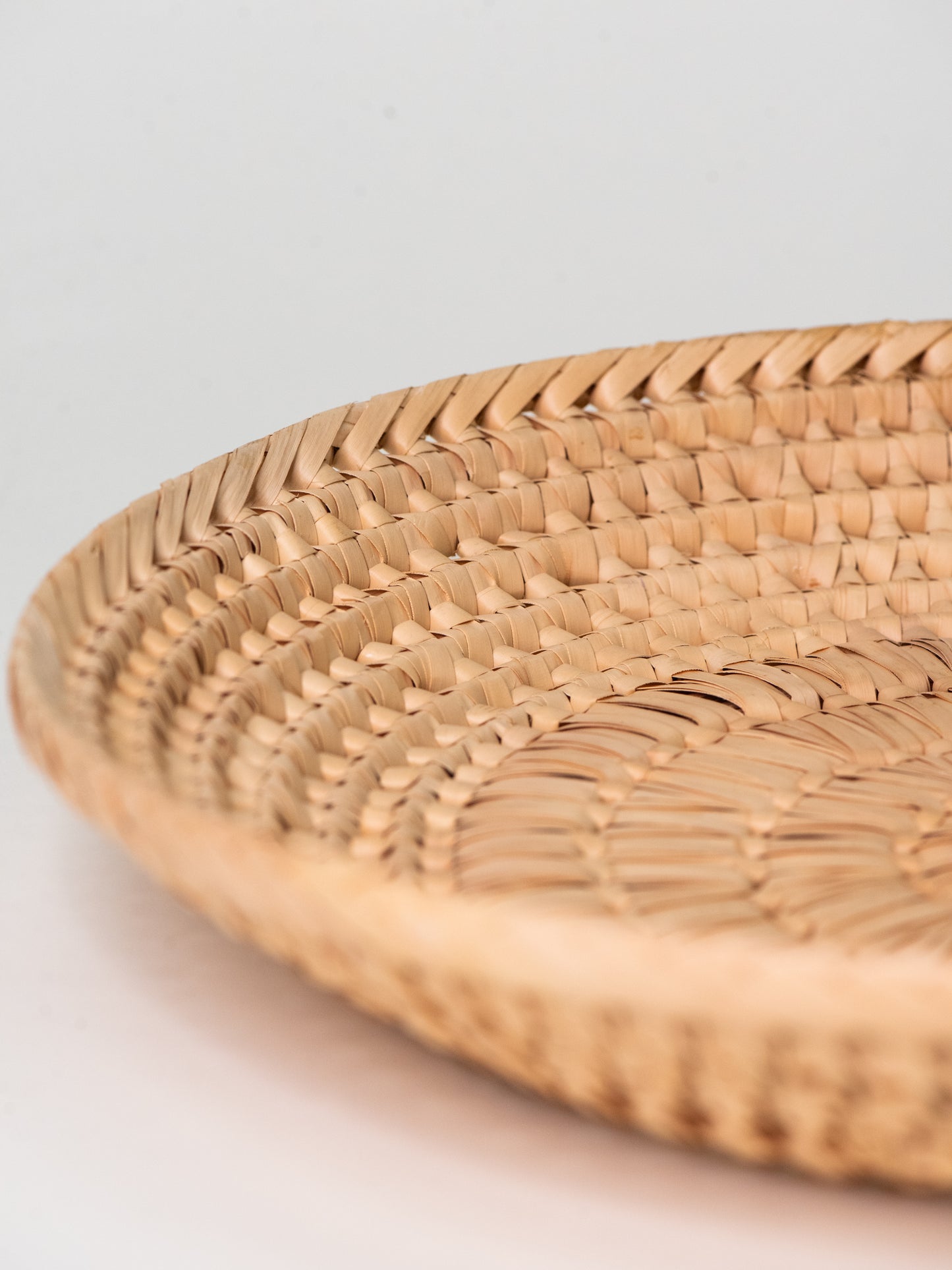 Vintage Woven Straw Bowl