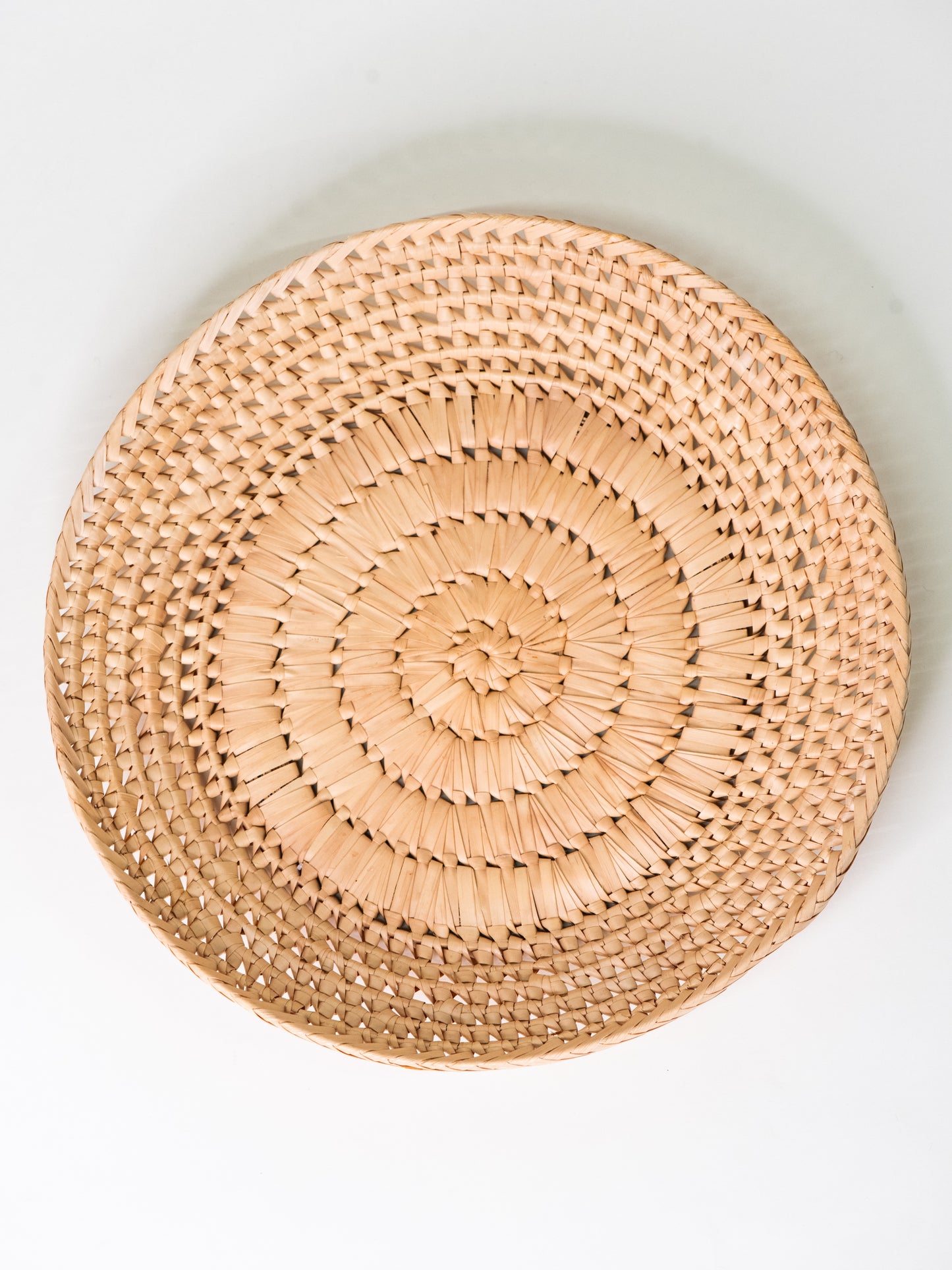 Vintage Woven Straw Bowl