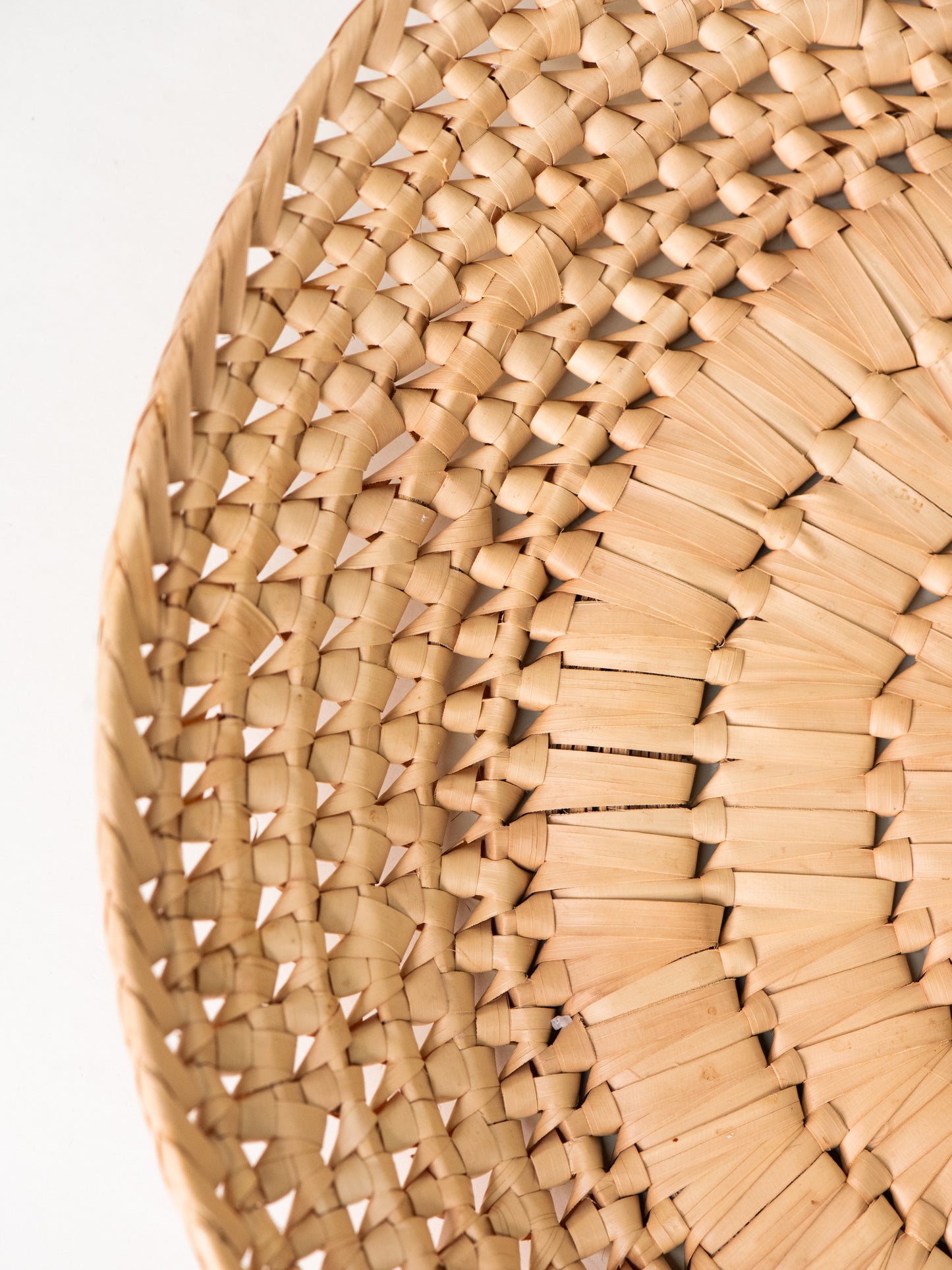Vintage Woven Straw Bowl