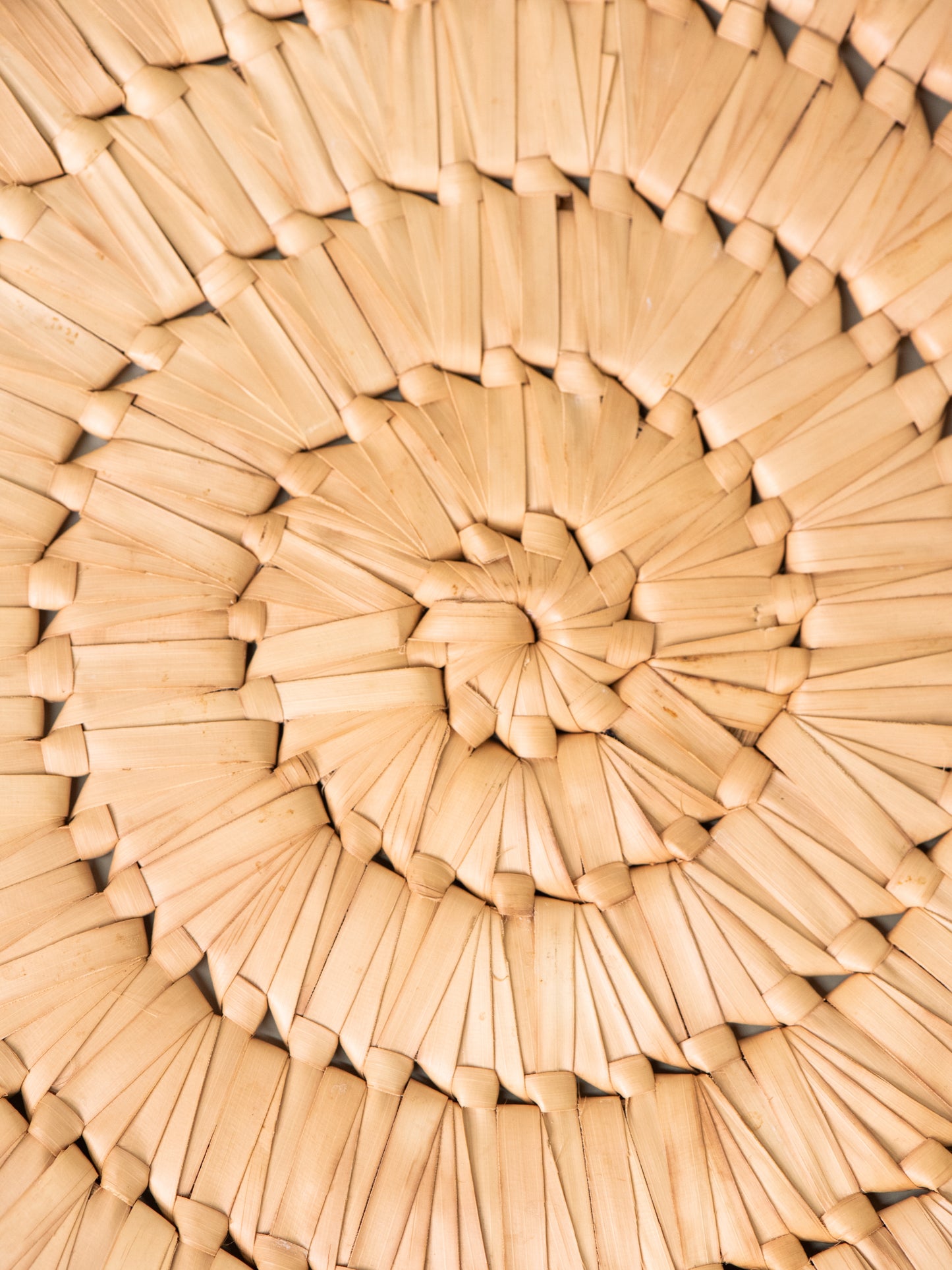 Vintage Woven Straw Bowl