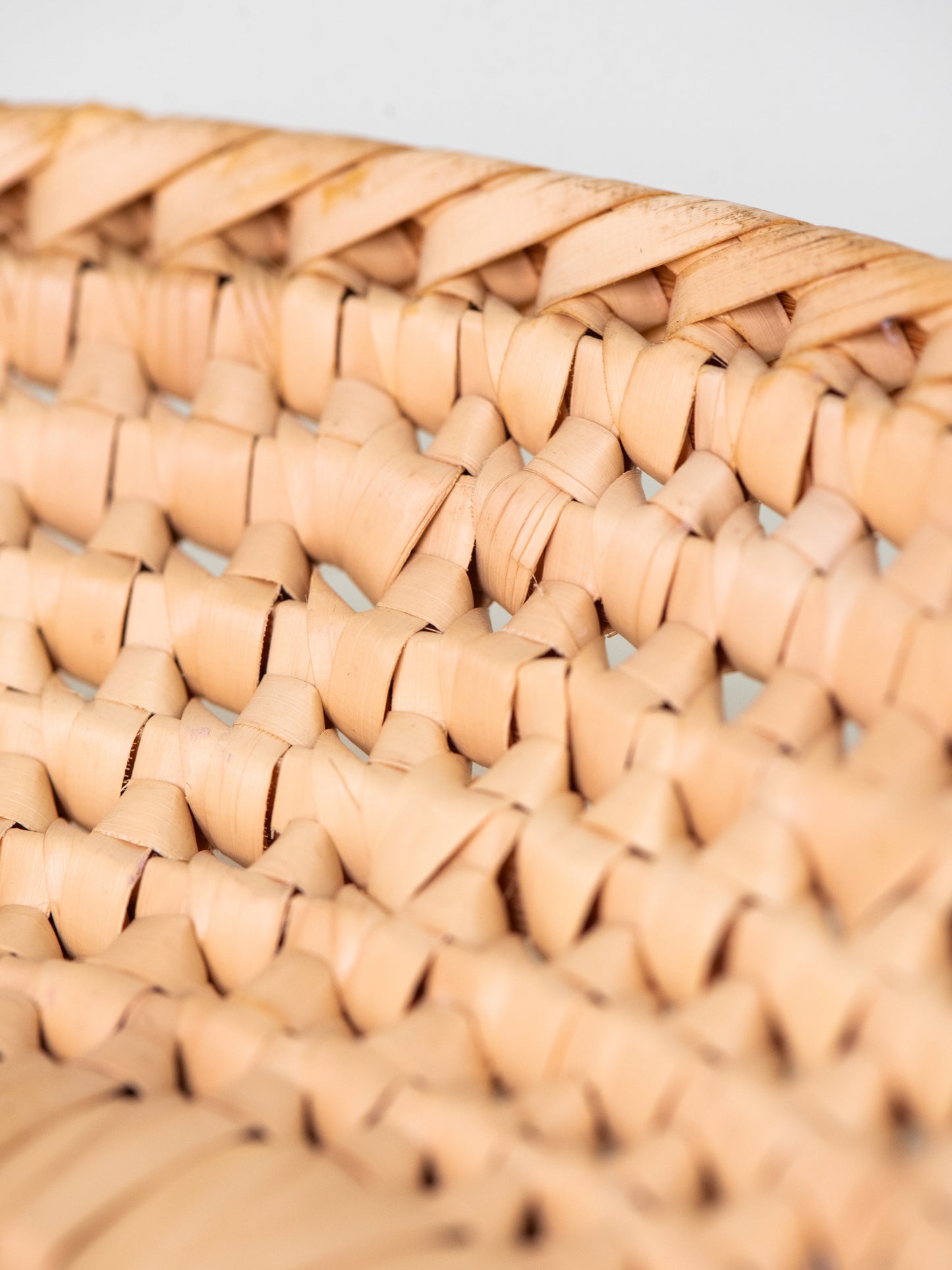 Vintage Woven Straw Bowl