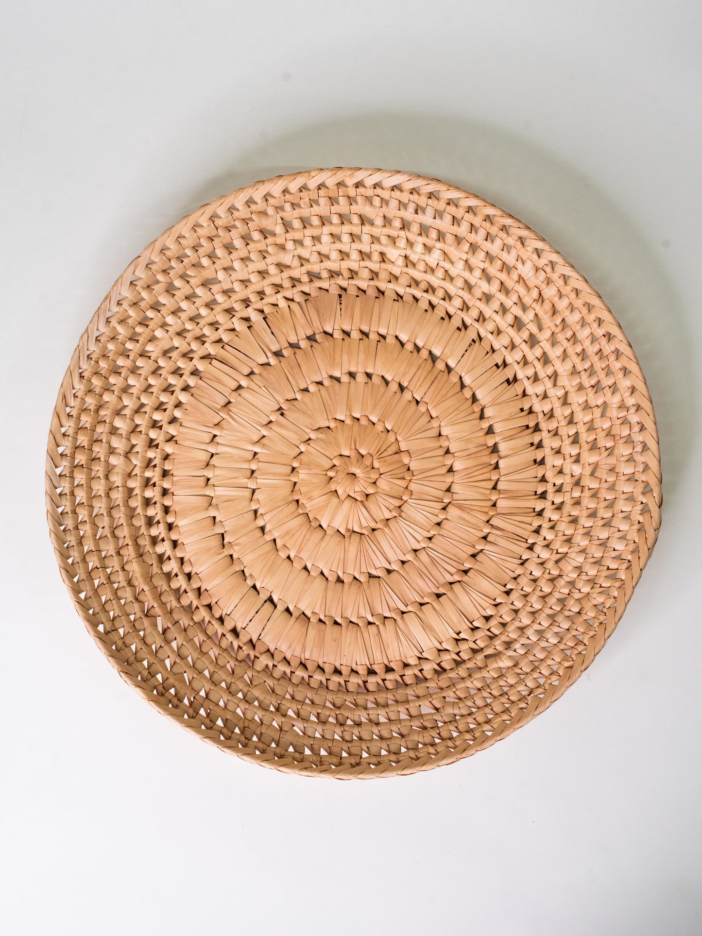 Vintage Woven Straw Bowl