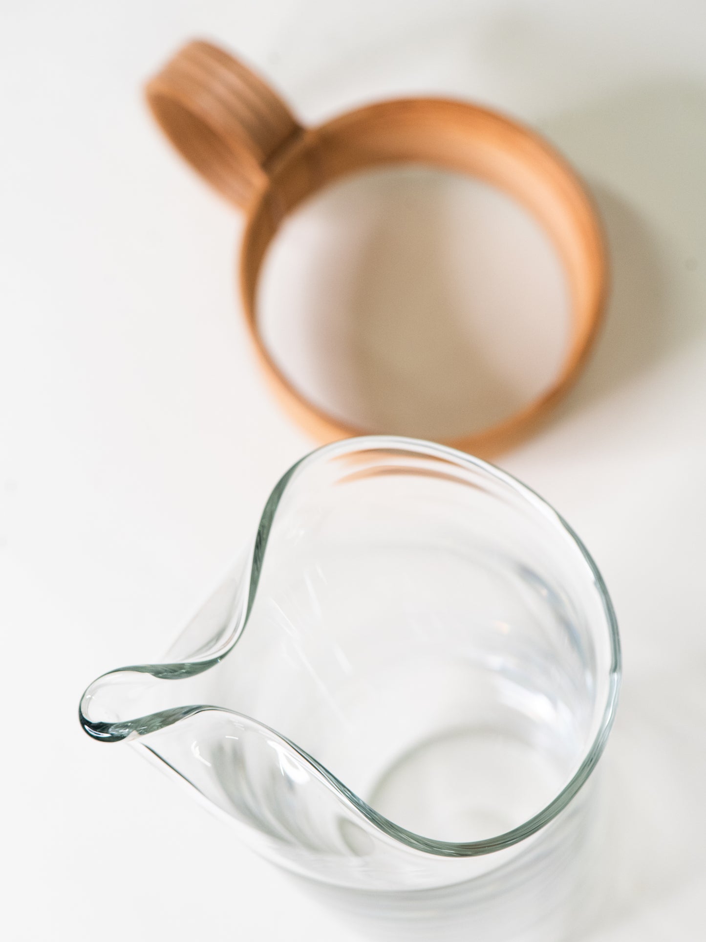 Vintage Glass Pitcher 1960's Denmark