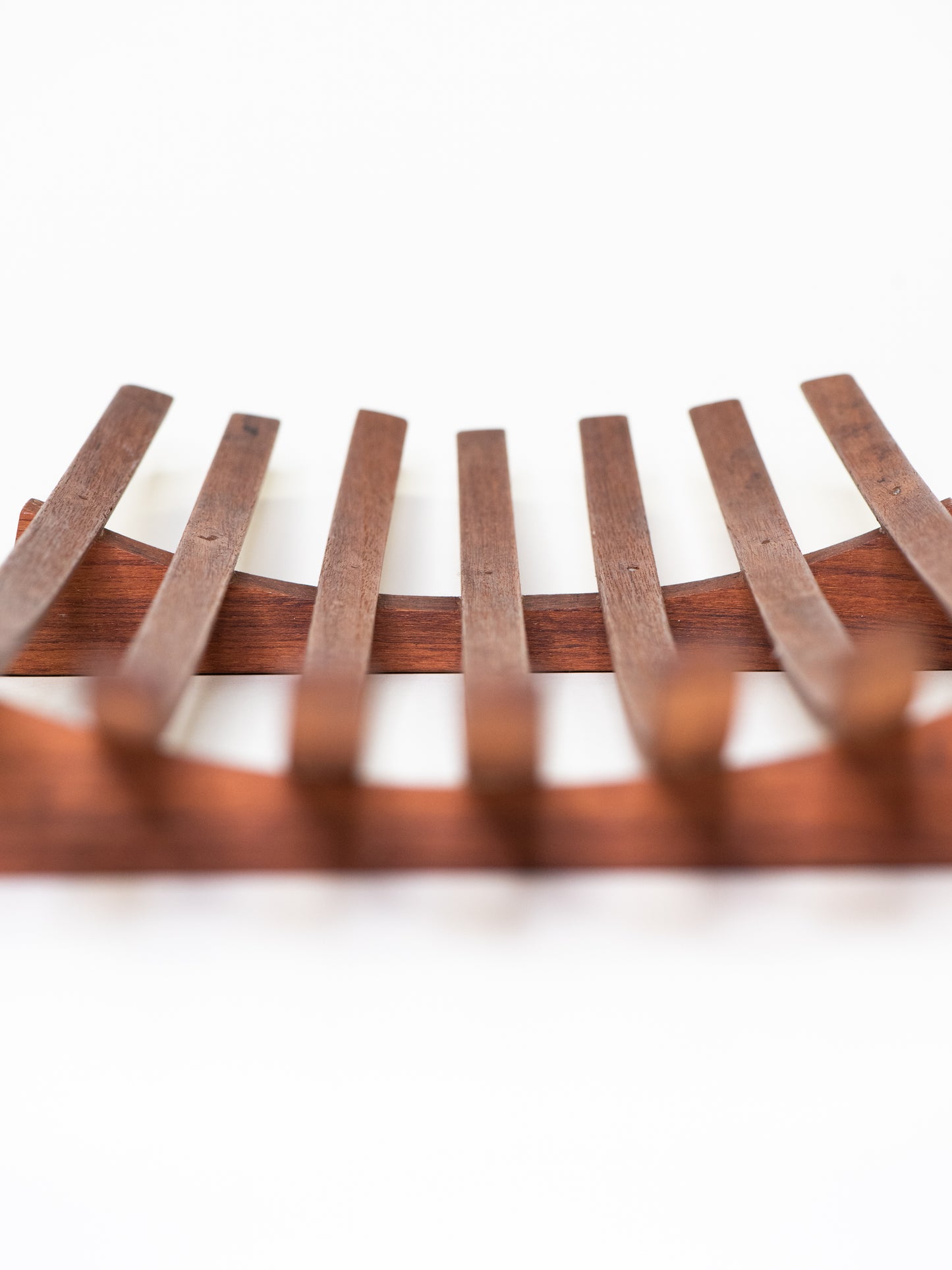 Mid-Century Scandinavian Vintage Tray in Solid Teak