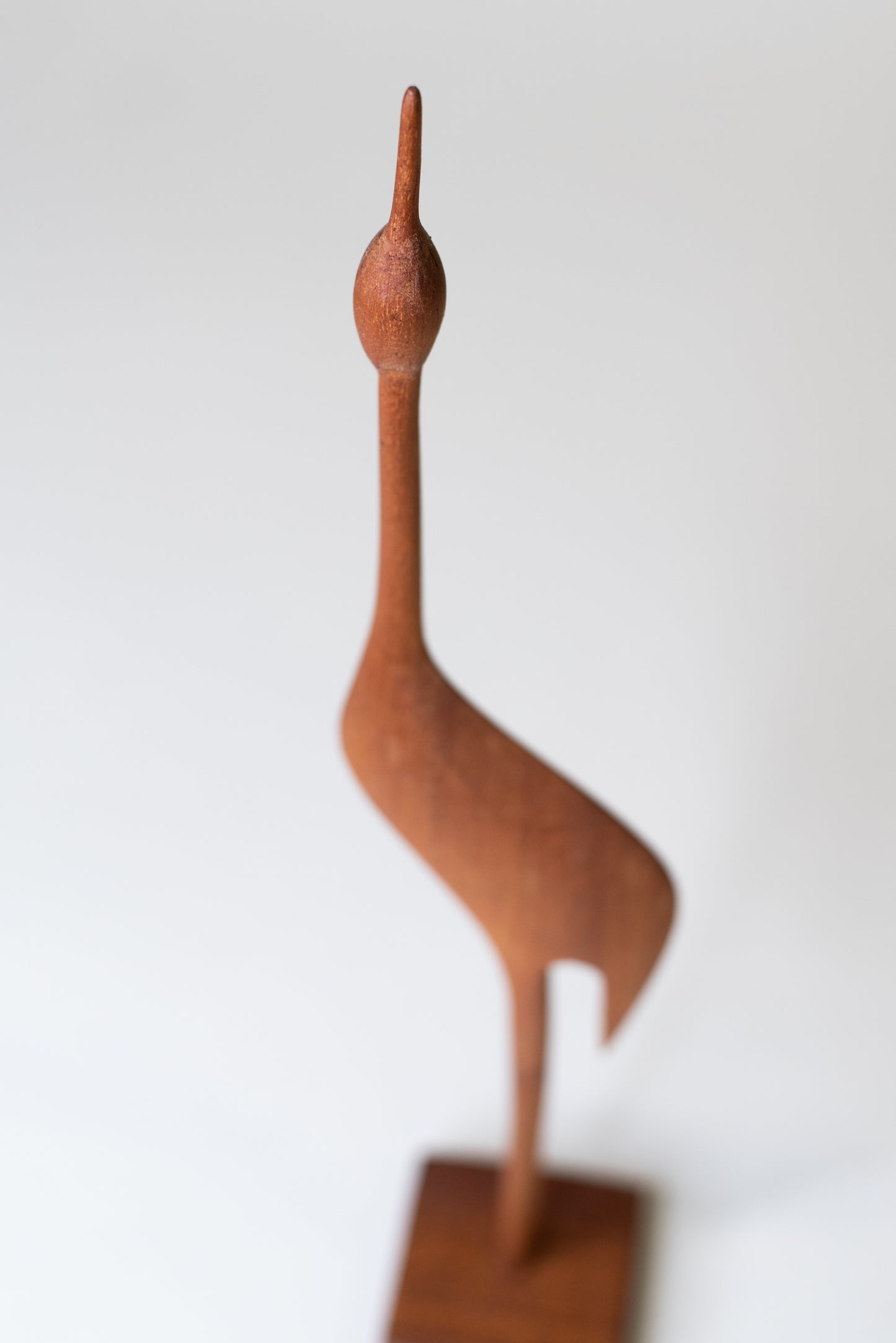 Tall Carved Wooden Bird