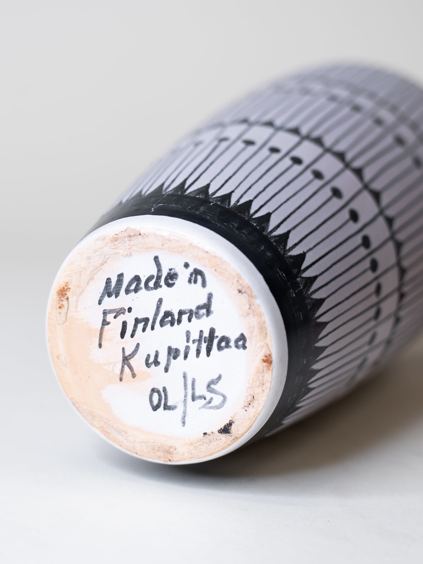 Modernist Vase by Okki Laine for Kupittaan Savi – 1950's Finland