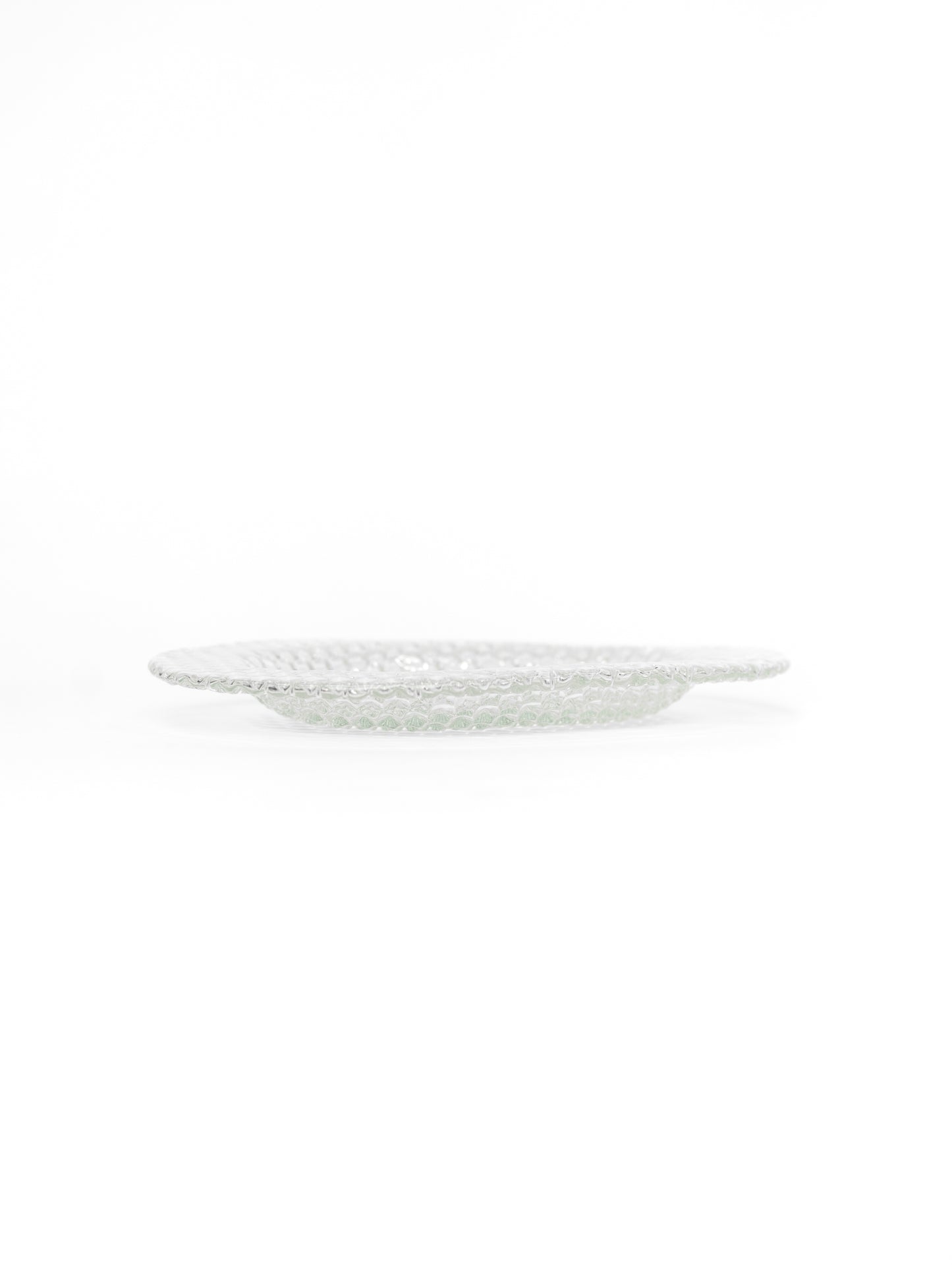 Glass Art Plate by Tauno Wirkkala for Muurla - Finland, 1970's