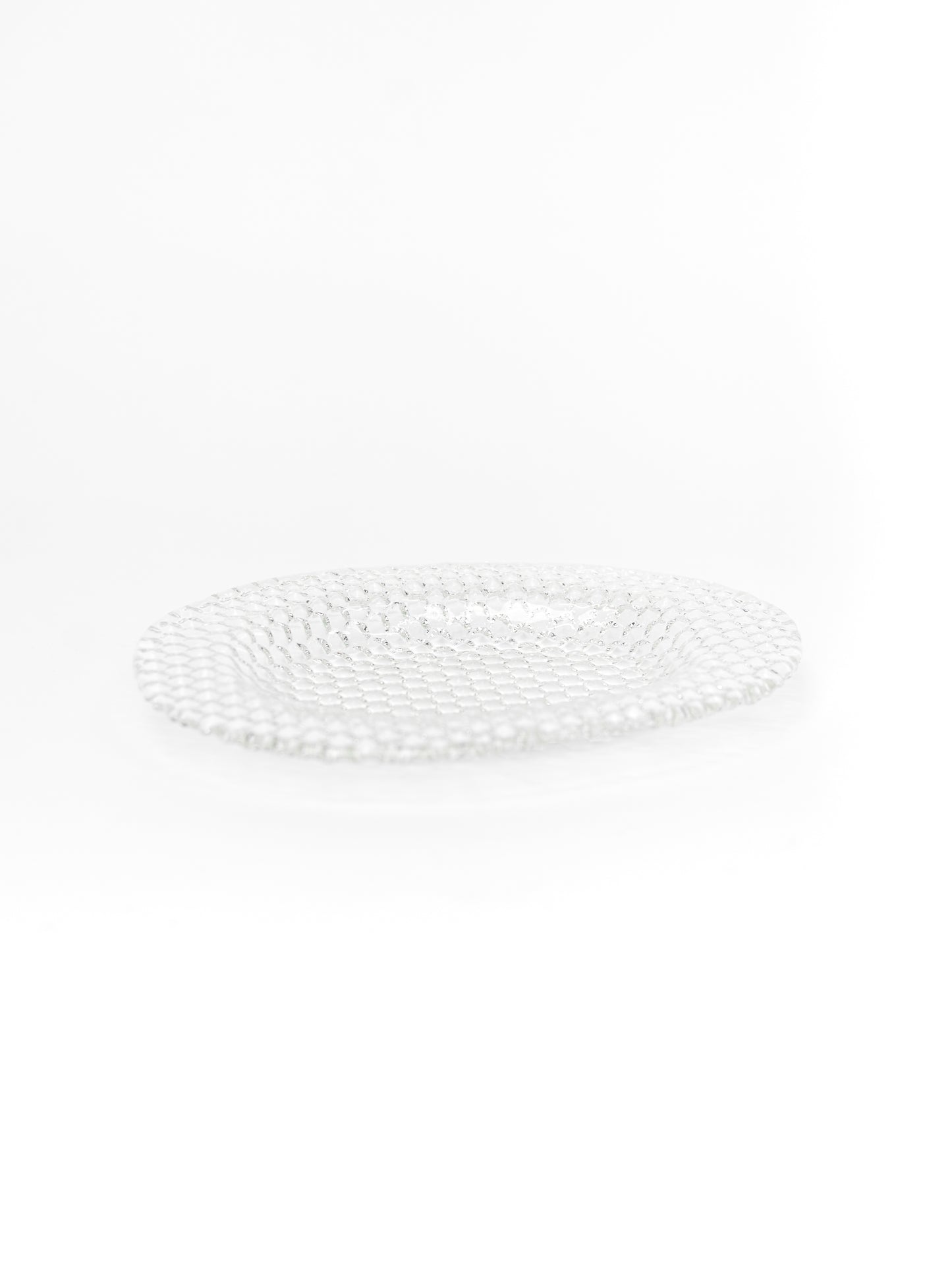 Glass Art Plate by Tauno Wirkkala for Muurla - Finland, 1970's