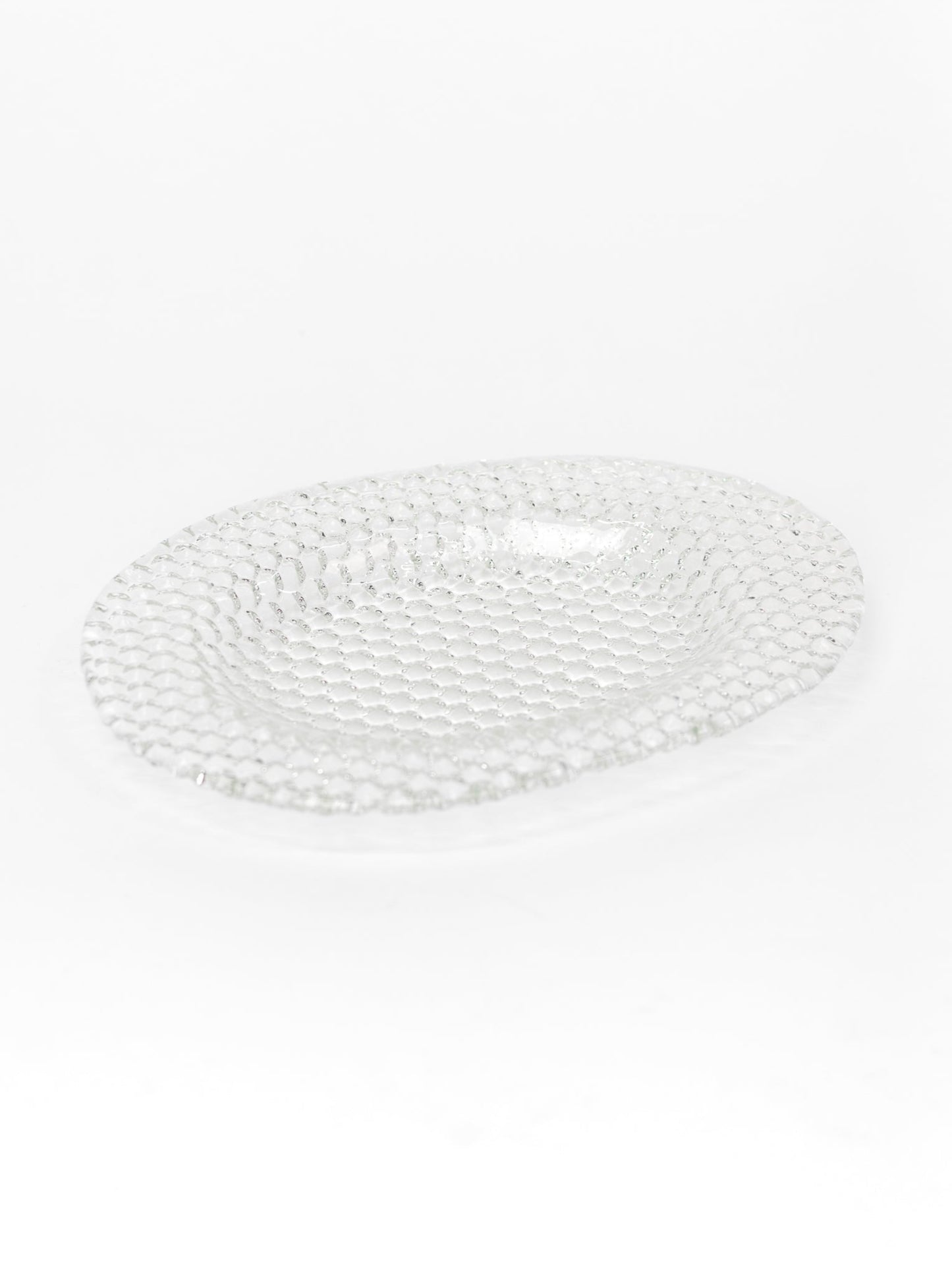 Glass Art Plate by Tauno Wirkkala for Muurla - Finland, 1970's