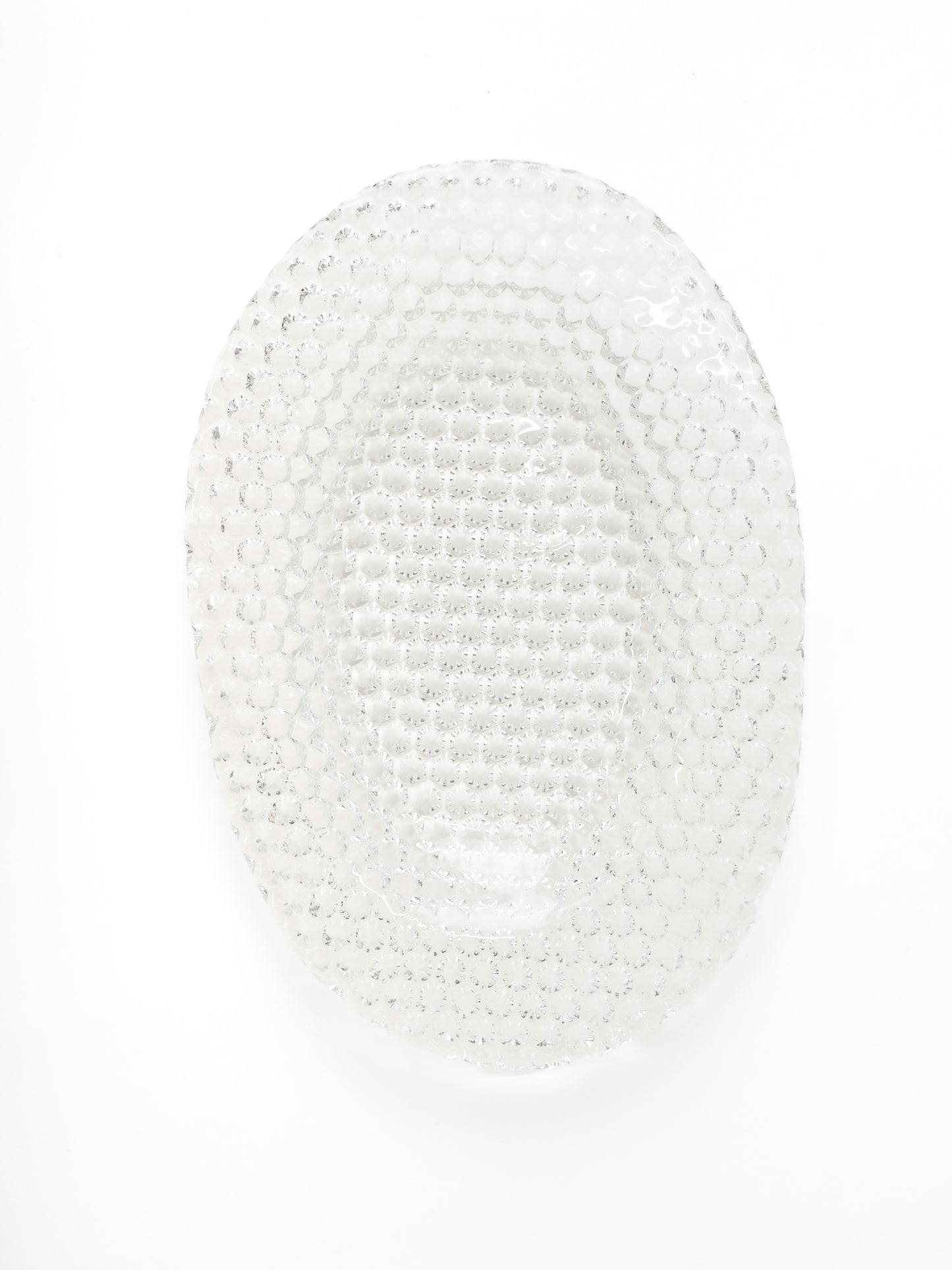 Glass Art Plate by Tauno Wirkkala for Muurla - Finland, 1970's