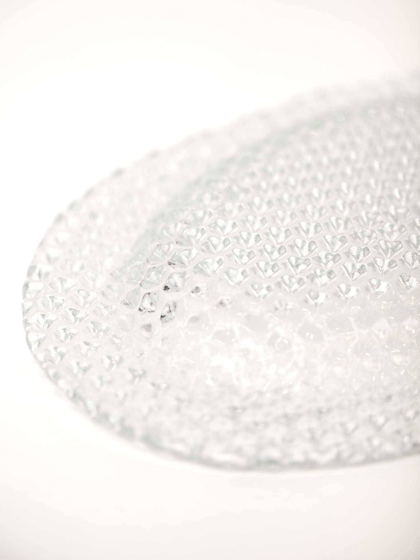 Glass Art Plate by Tauno Wirkkala for Muurla - Finland, 1970's