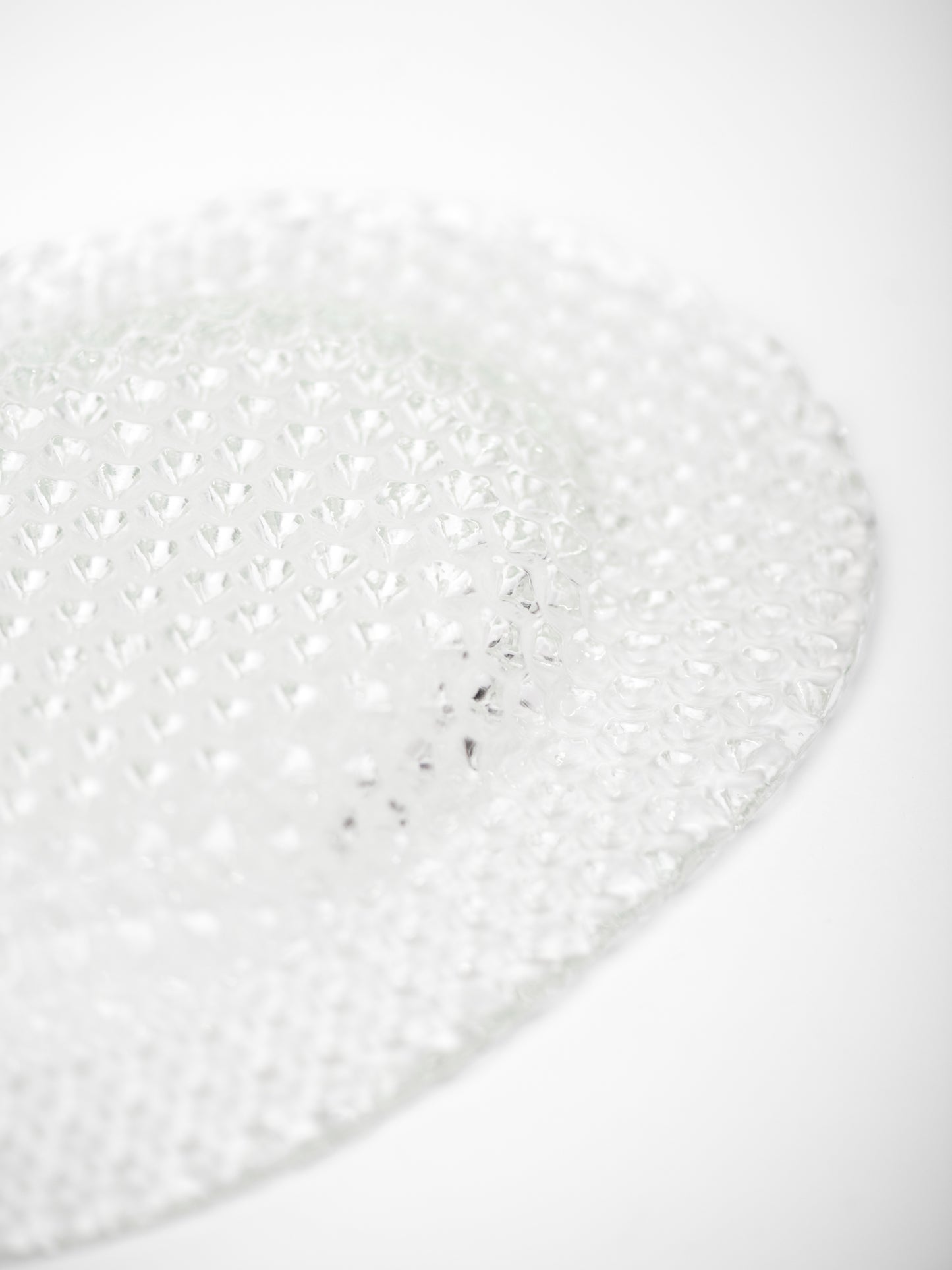 Glass Art Plate by Tauno Wirkkala for Muurla - Finland, 1970's