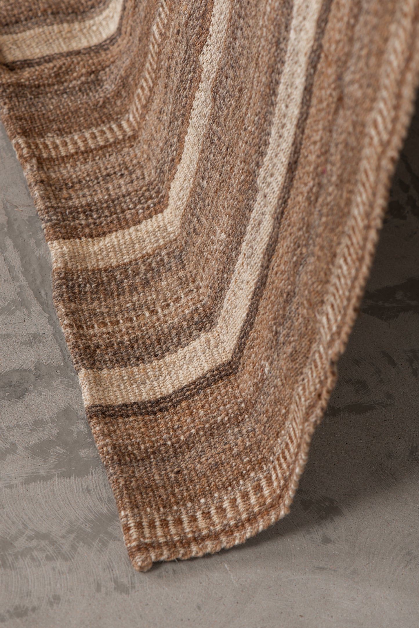 Large Vintage Flatweave Rug from Kordestan, Iran