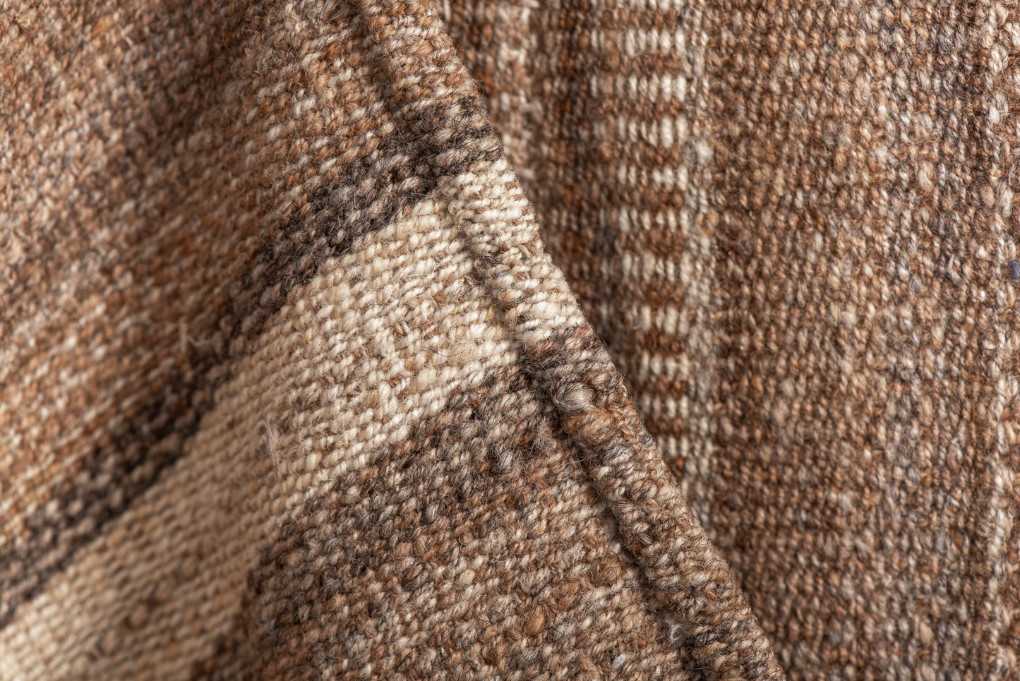 Large Vintage Flatweave Rug from Kordestan, Iran