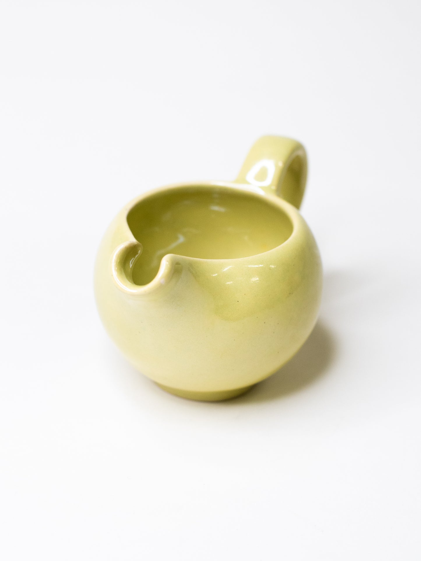 Kupittaan Savi Creamer in Citrus Lime Glaze – Finland, 1950's–60's