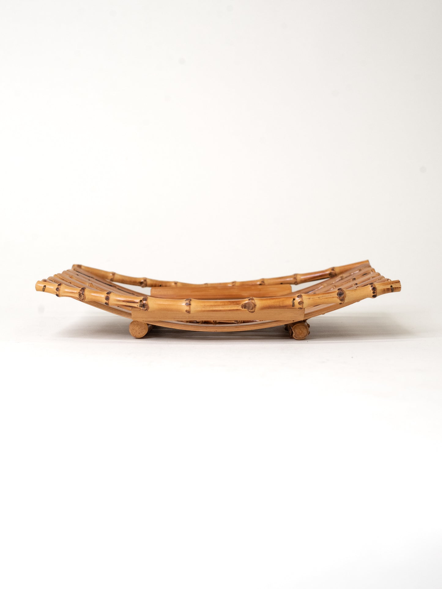 Vintage 1960's–70's Bamboo & Rattan Serving Tray