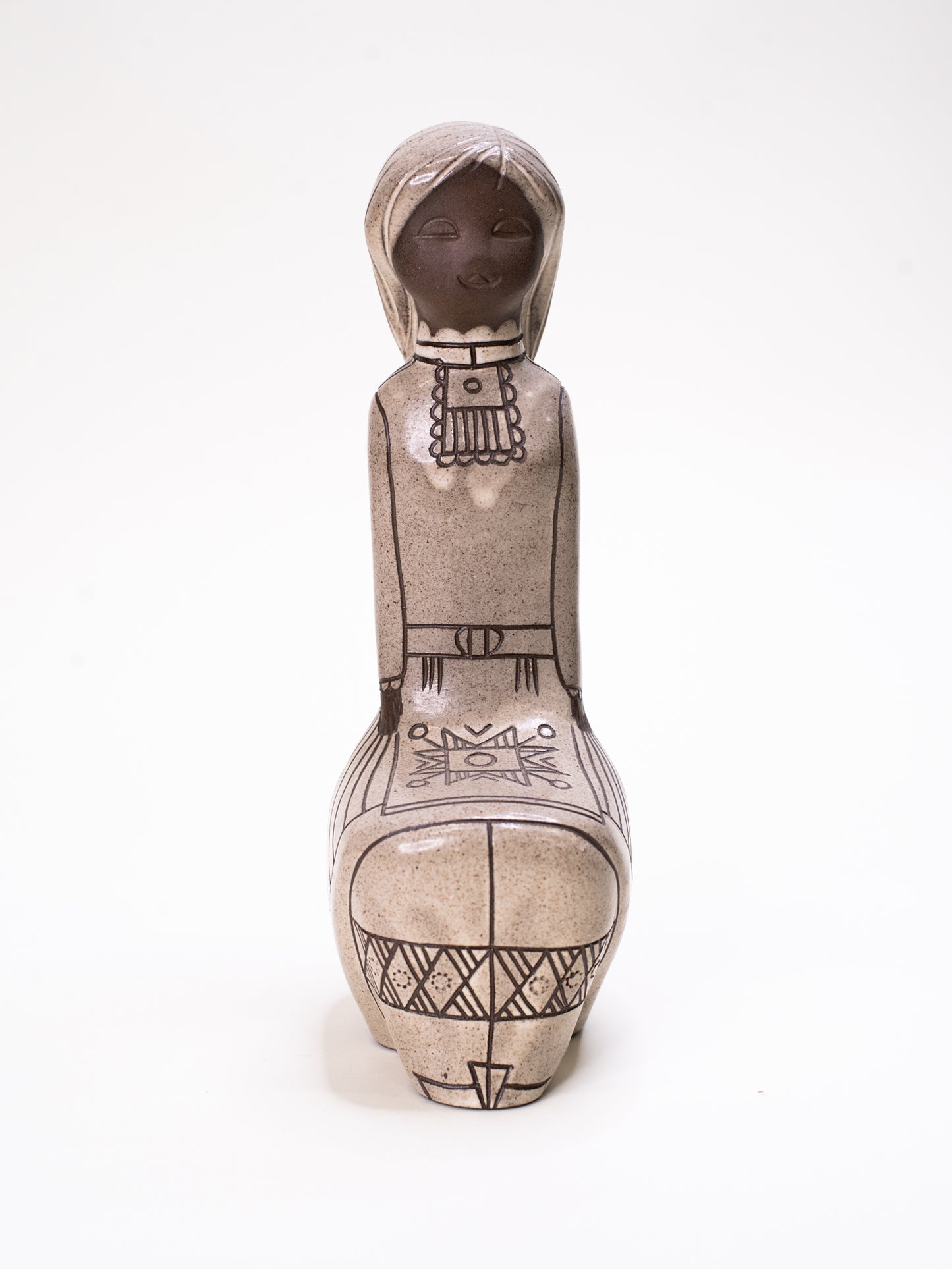 Vintage Mid-Century Seated Figure by TEKT - USSR, 1960s