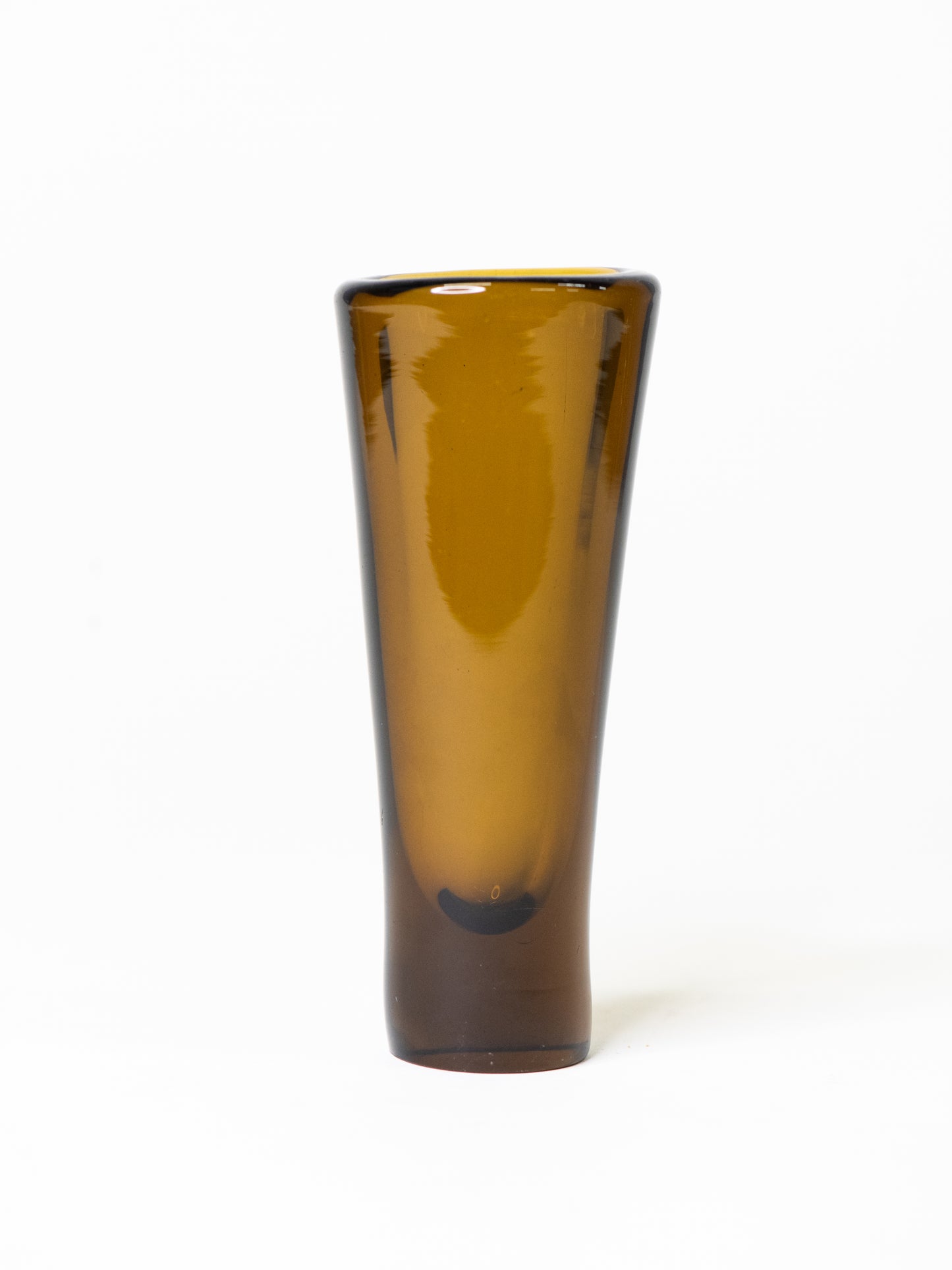 Iittala ‘Löytö’ Amber Glass Vase - Finland, 1950s