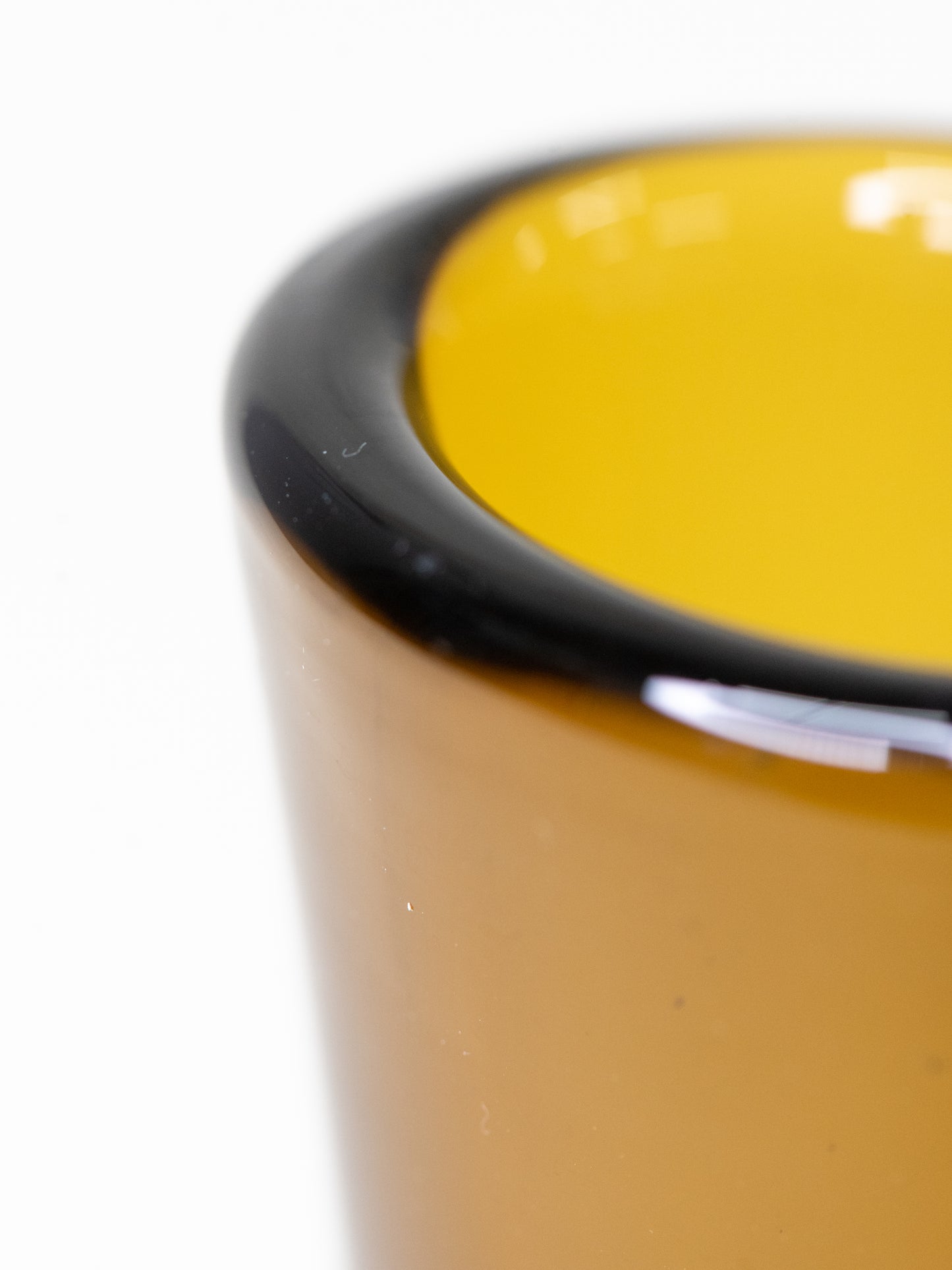 Iittala ‘Löytö’ Amber Glass Vase - Finland, 1950s