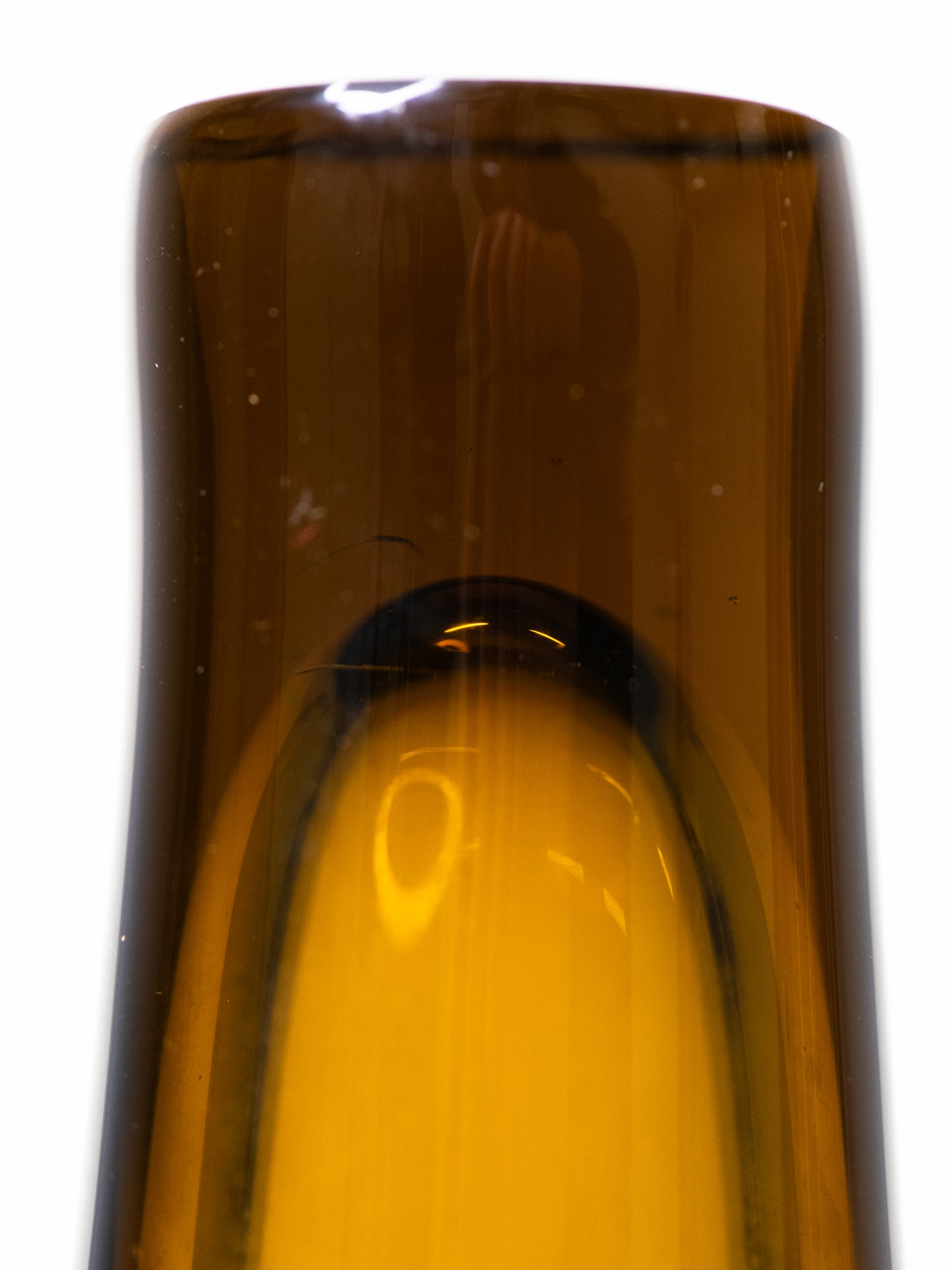 Iittala ‘Löytö’ Amber Glass Vase - Finland, 1950s