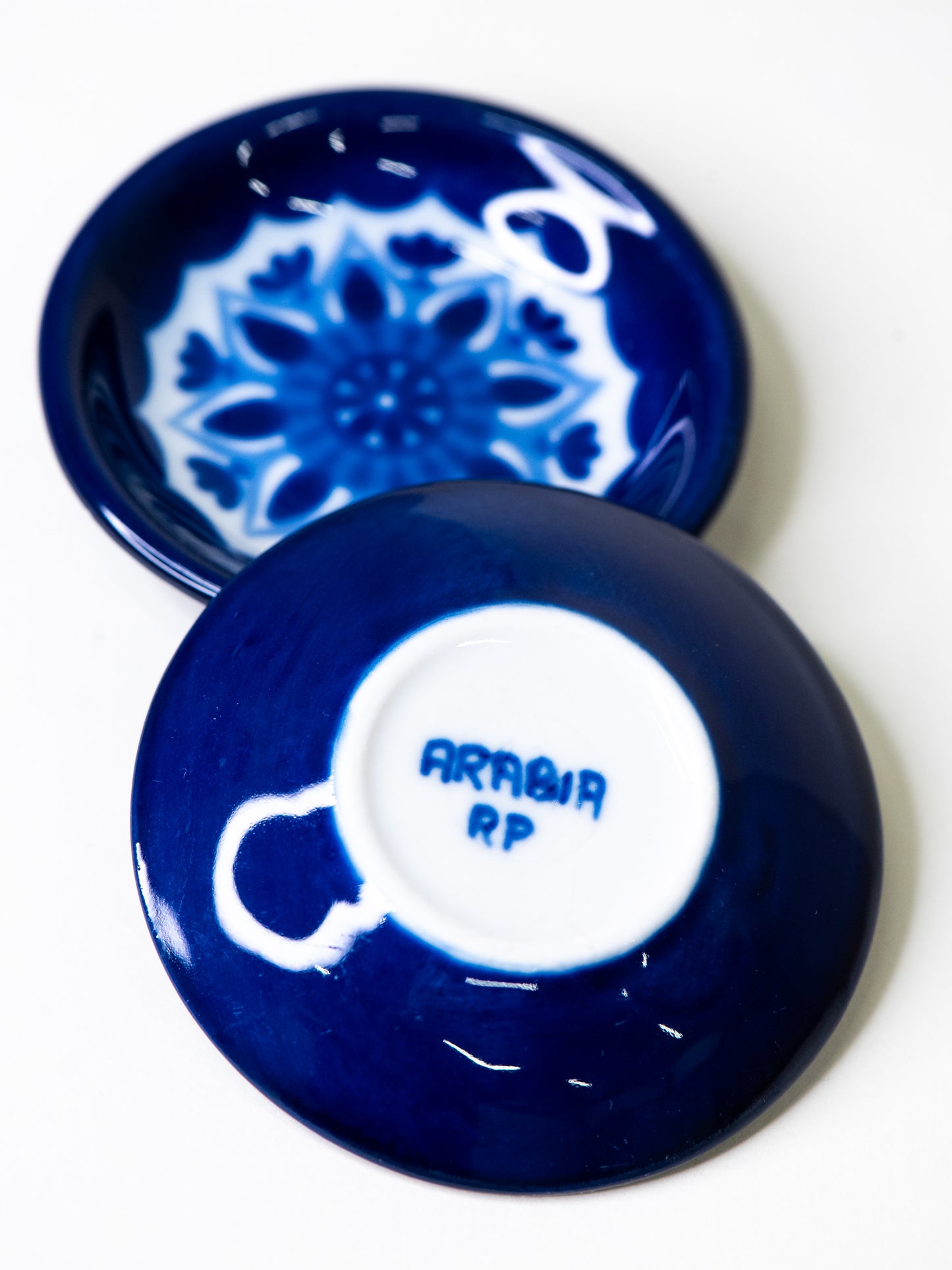 Pair of Hand-painted Mini Dishes by Arabia - Finland, 1960s