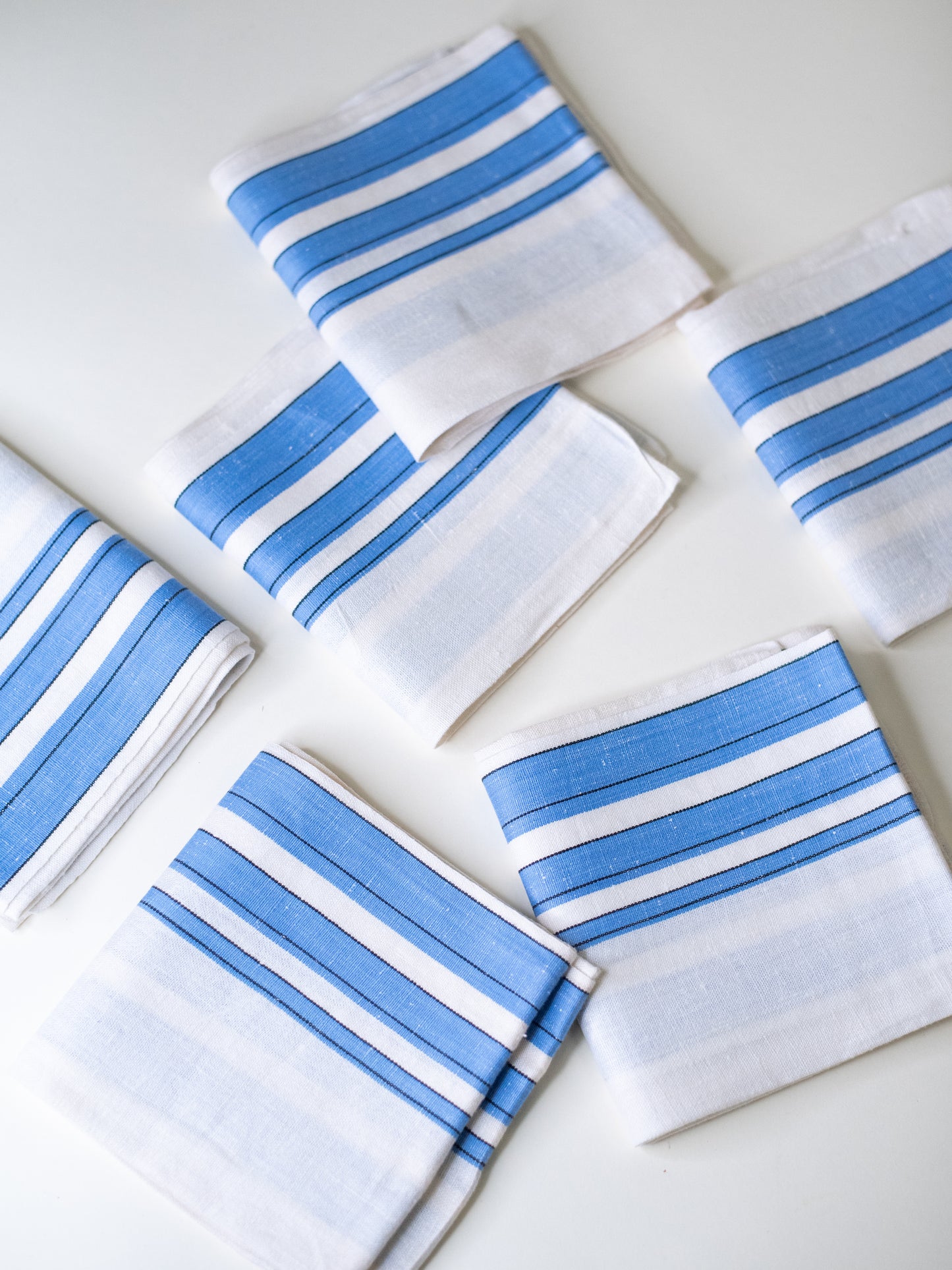 Vintage Kitchen Towels - Mid-Century Linen - Set of 6