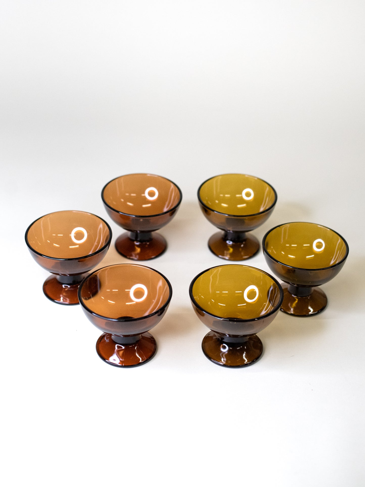 Vintage Dessert Bowls by Saara Hopea for Nuutajärvi, 1956 - Set of Six
