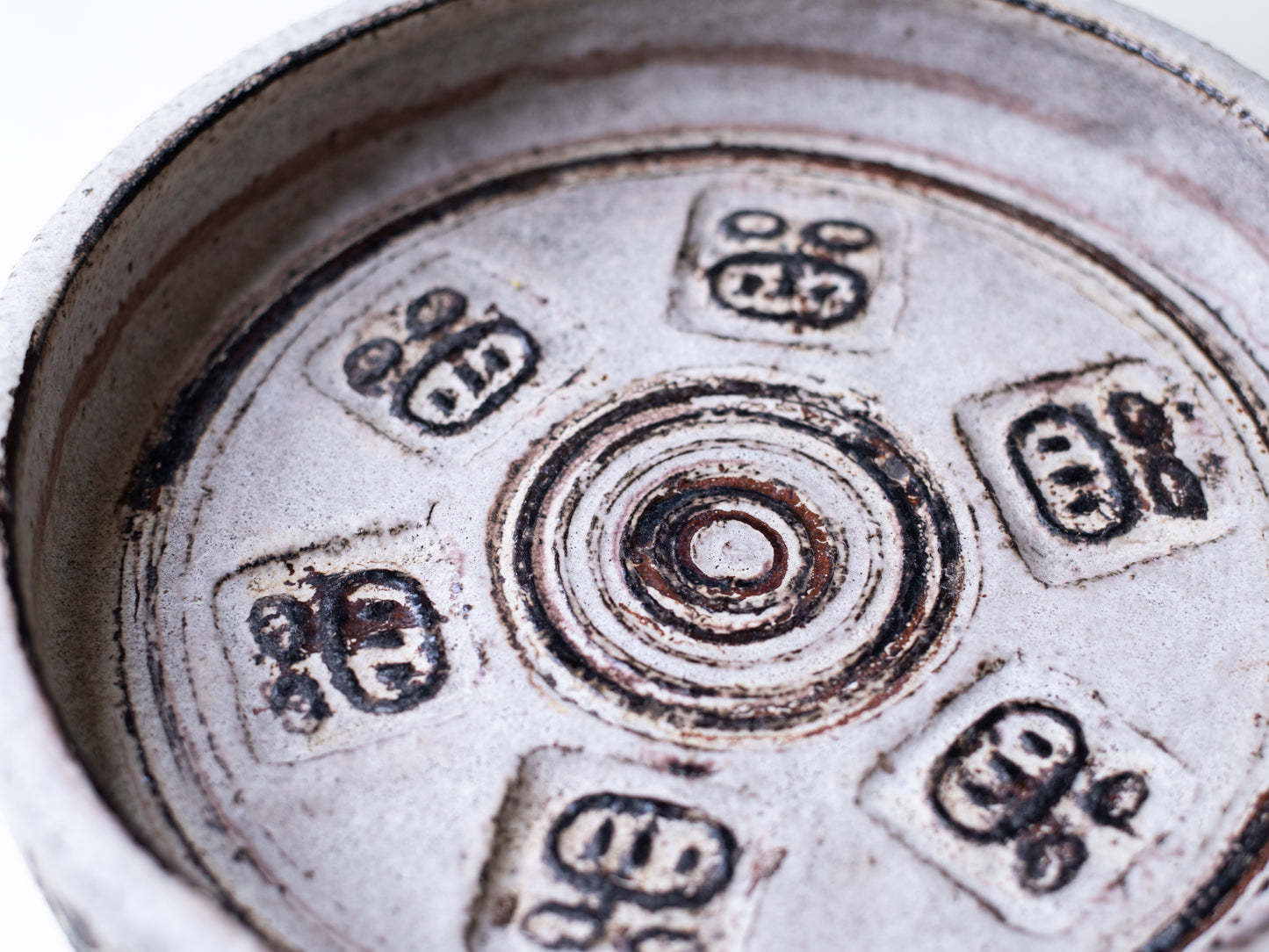 Vintage Brutalist Bowl by Henri Keramik - Denmark, 1960s