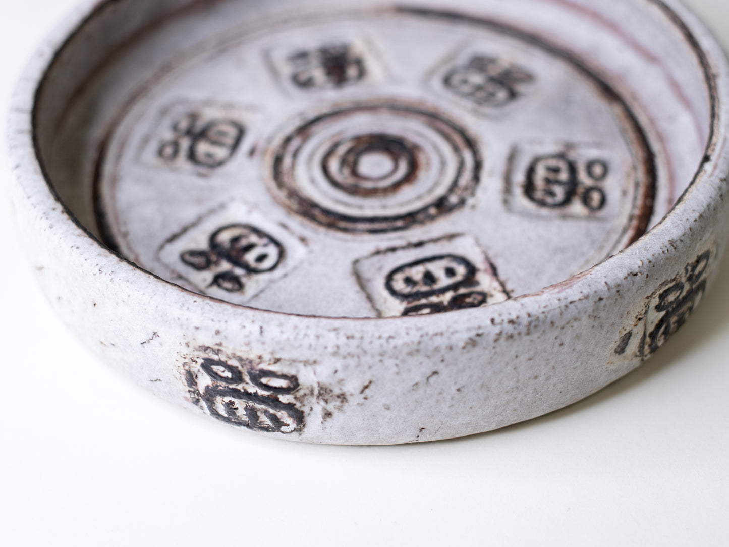 Vintage Brutalist Bowl by Henri Keramik - Denmark, 1960s
