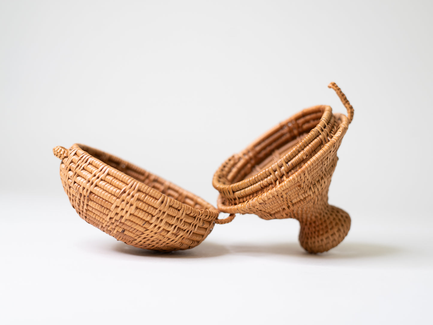 Vintage Tenganan Lidded Basket - Bali, 1990s