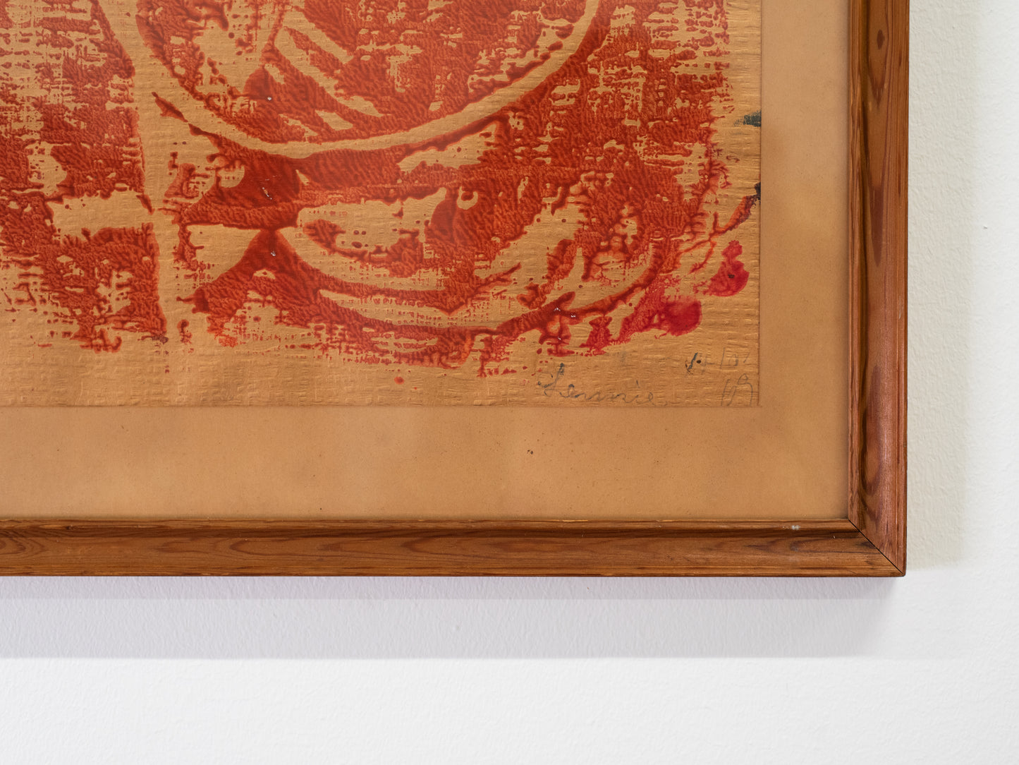 Mid-Century Danish Linocut Artwork - Lønne, 1959