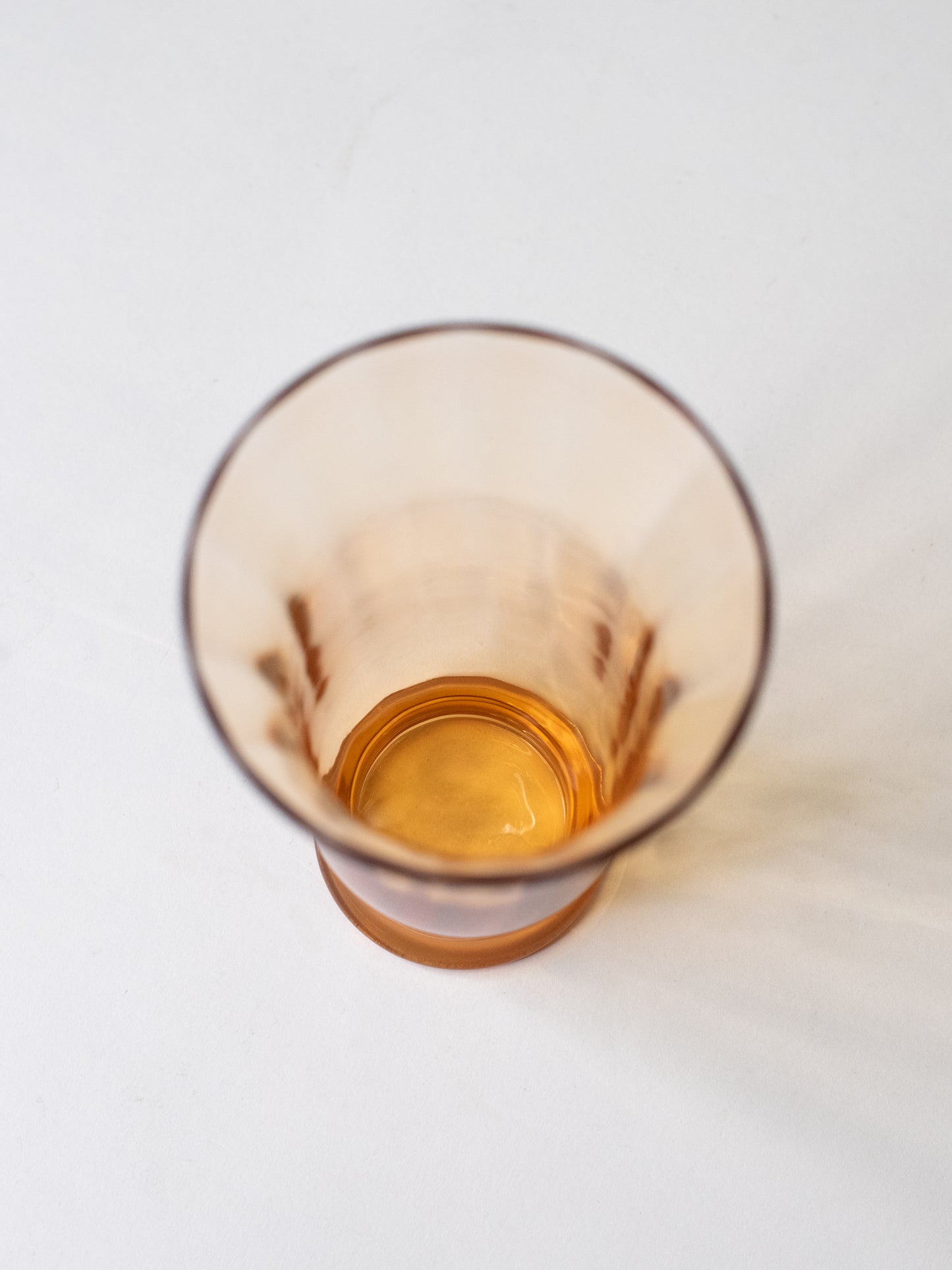 Mid-Century Amber Glass Vase