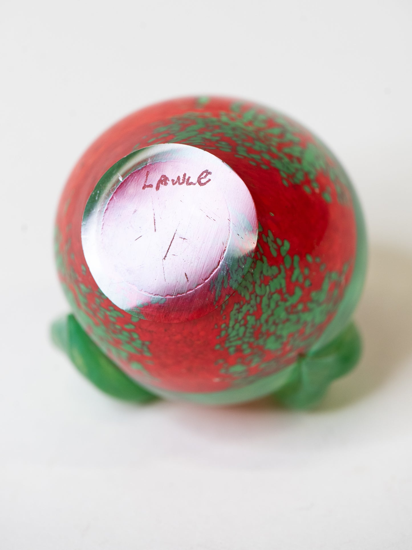 Vintage Studio Art Glass Apple