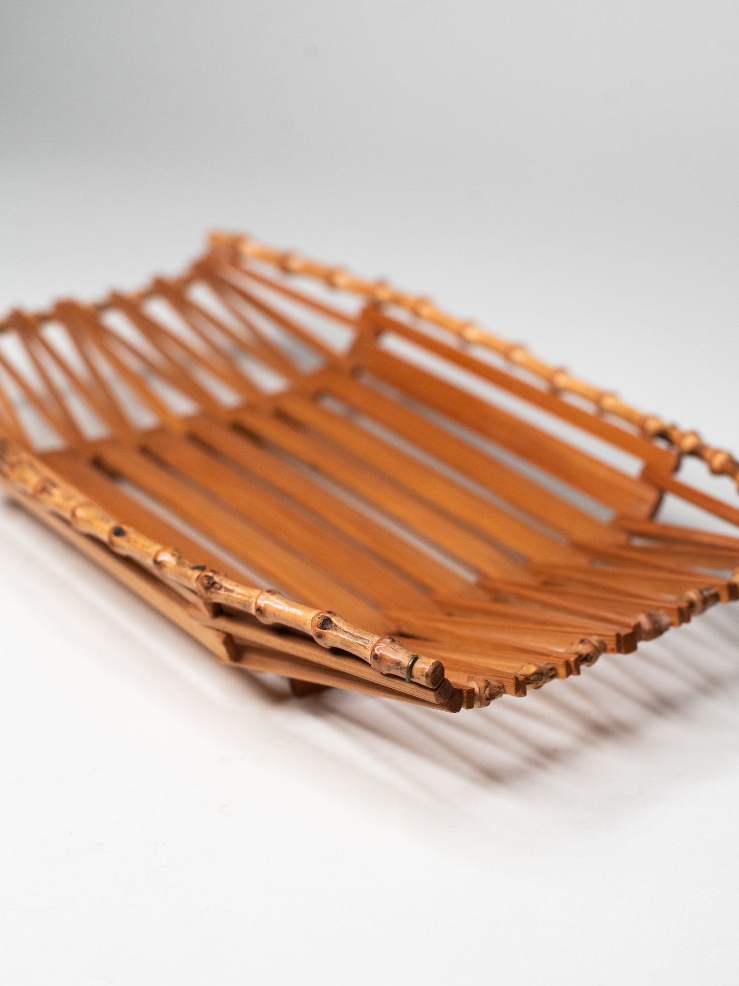 Vintage Mid-Century Bamboo Tray