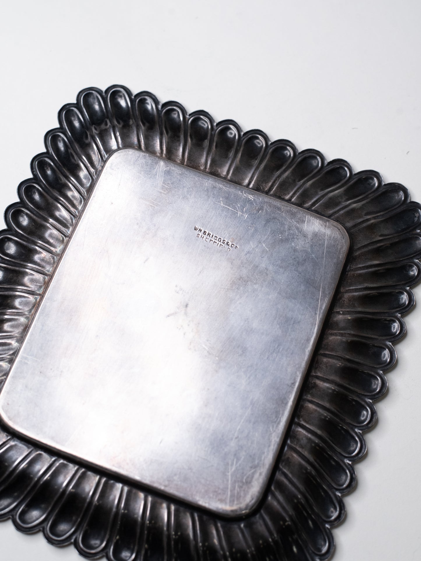 Vintage Silver-Plated Tray by William Briggs Sheffield - England, 1930s
