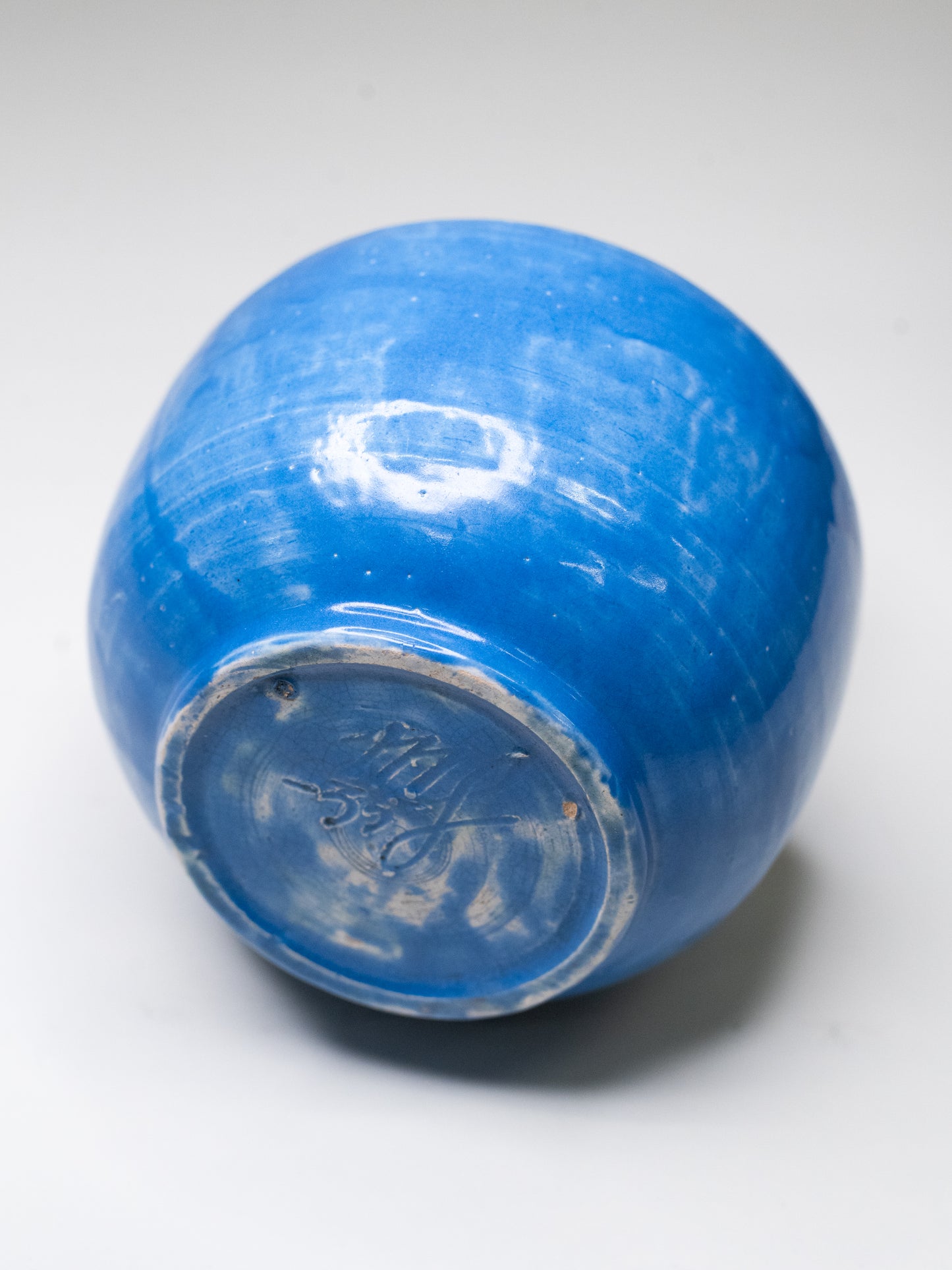 Rare Blue Studio Vase by Mirjam Stäuber - Finland, 1935