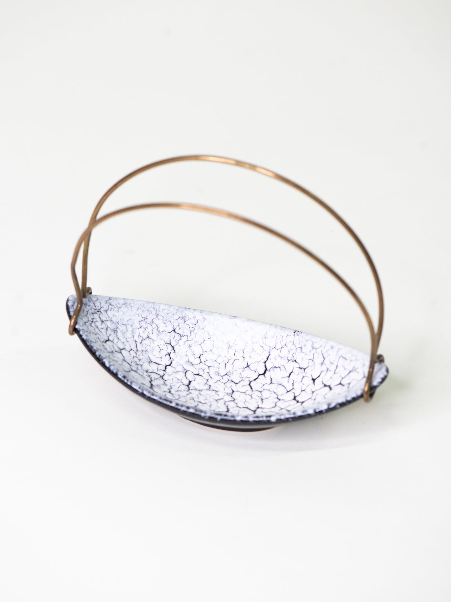 Vintage Ceramic Bowl with Brass Handle by Jasba - West Germany, 1960s