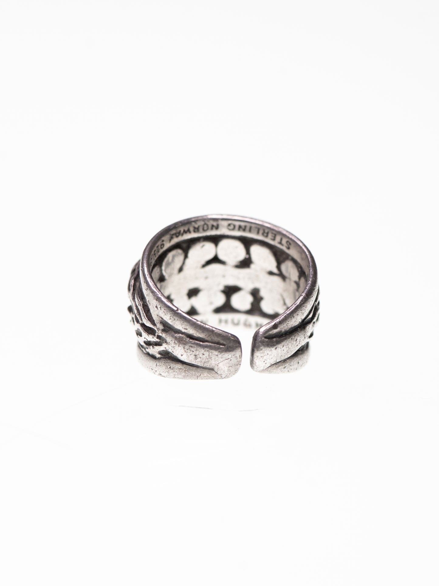 Brutalist Sterling Silver Ring by Berntsen Hughes - Norway, 1970s