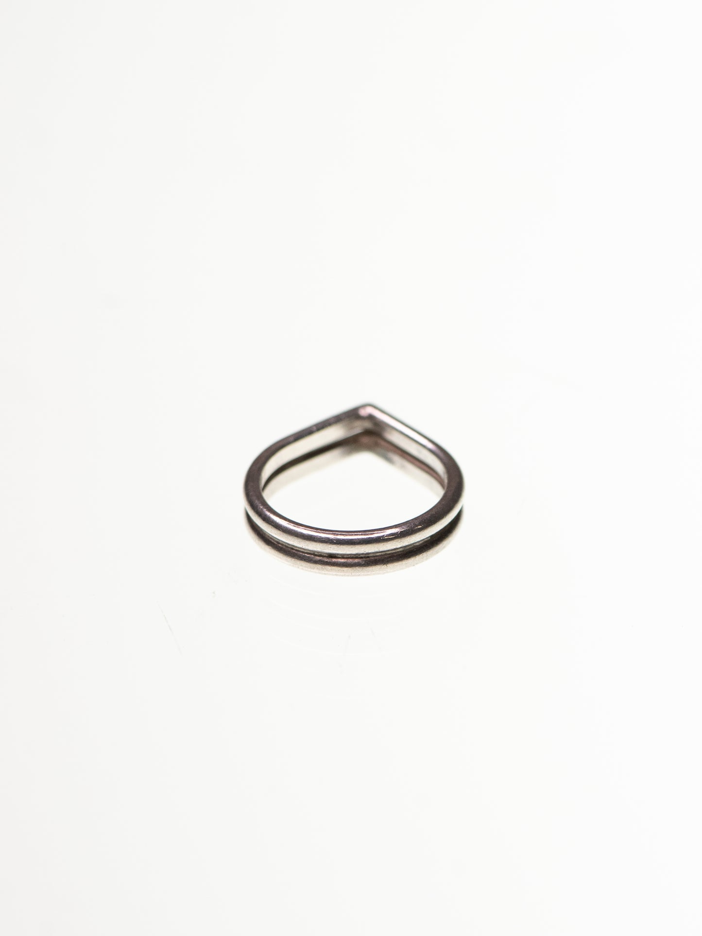 Vintage Silver Ring - Double-Layered ’Compro’ by Karl Laine