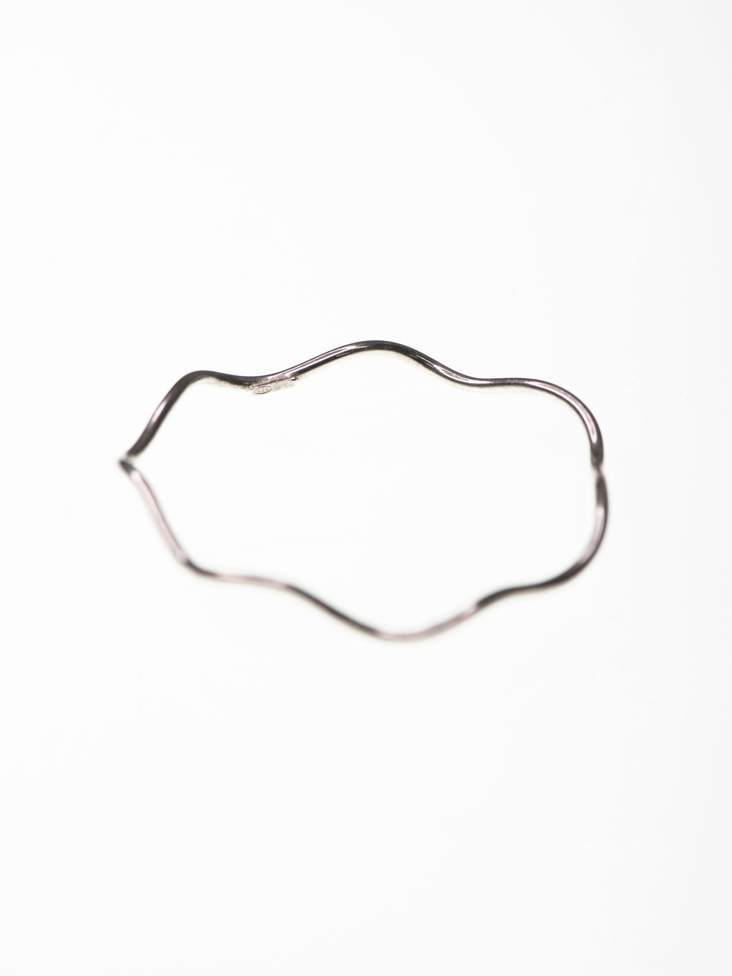 Soft Wave Sterling Silver Bracelet - 1990s