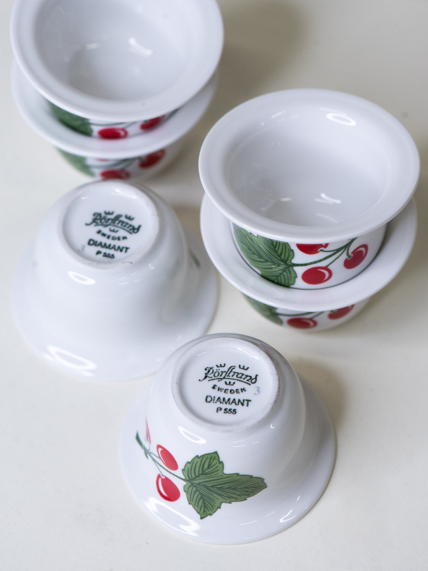 Set of 6 Vintage Egg Cups by Rörstrand