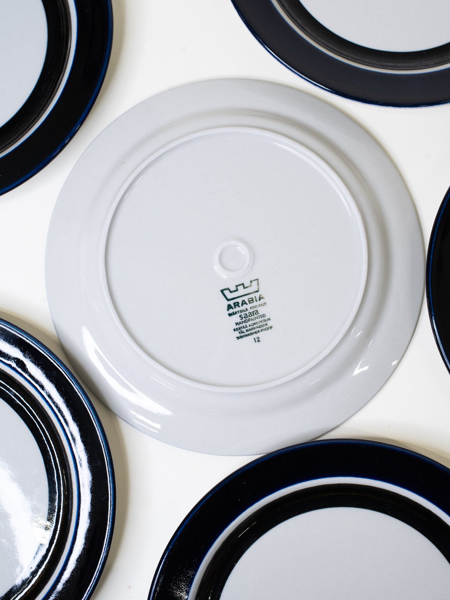 Arabia ‘Saara’ Dinner Plates, Finland 1970’s – Set of 6