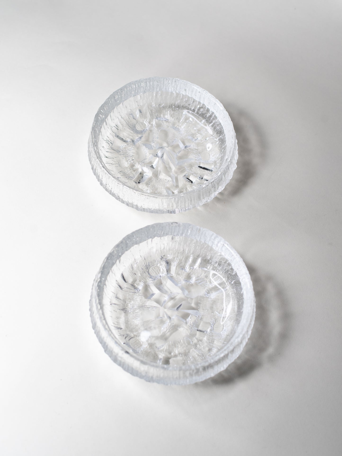 Pair of 'Lunaria' Glass Bowls – Tapio Wirkkala for Iittala, 1970
