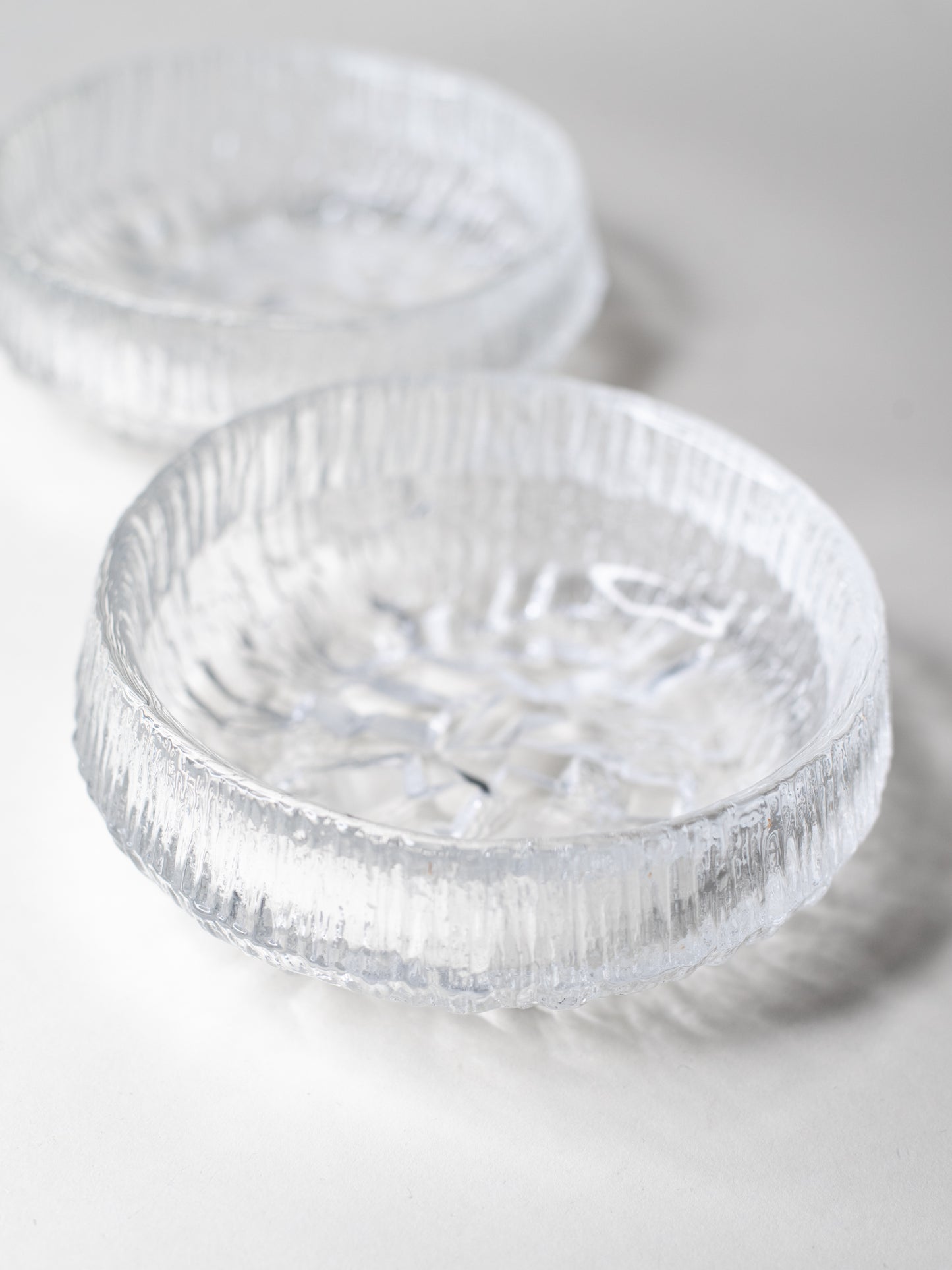Pair of 'Lunaria' Glass Bowls – Tapio Wirkkala for Iittala, 1970