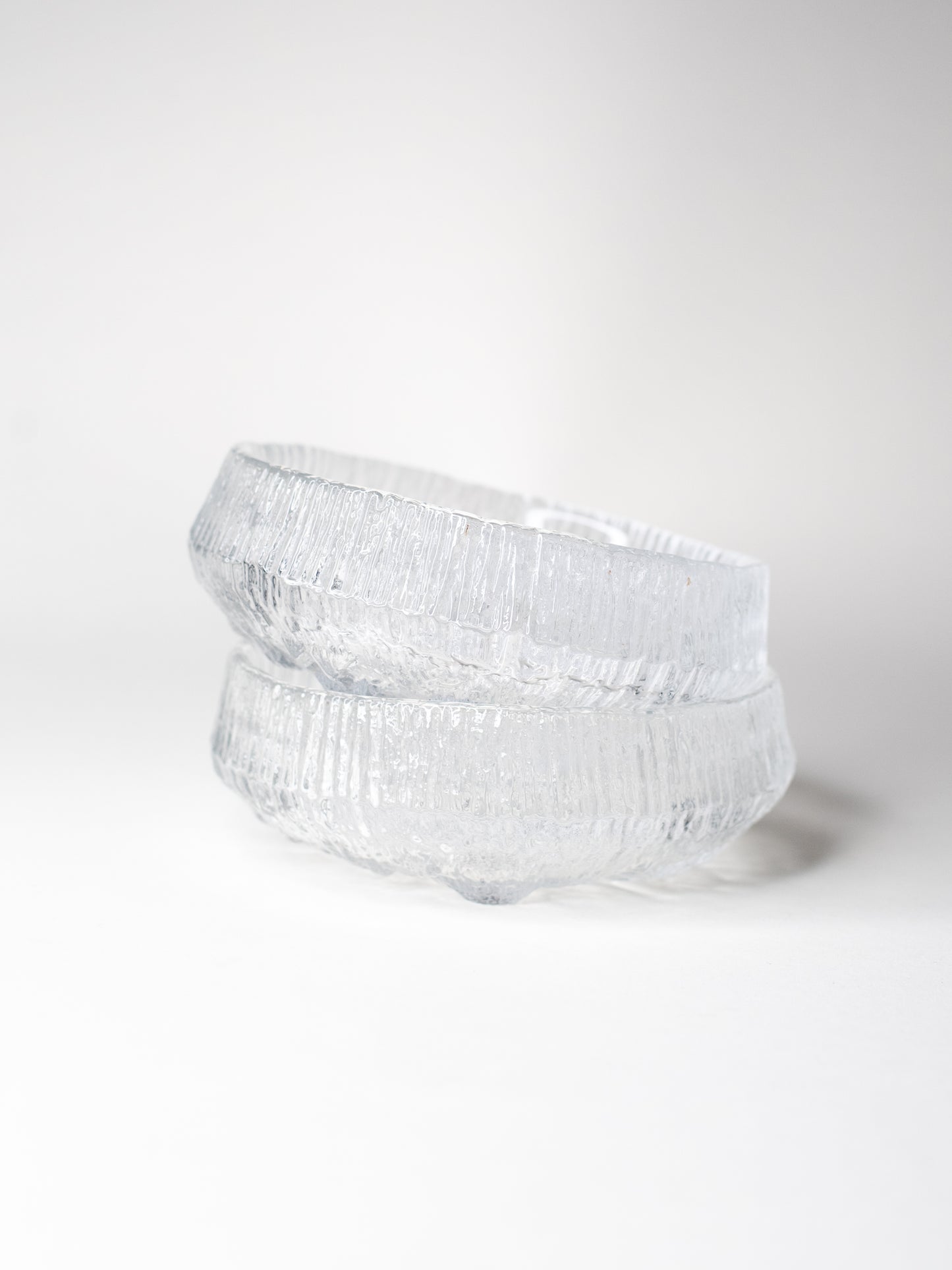 Pair of 'Lunaria' Glass Bowls – Tapio Wirkkala for Iittala, 1970