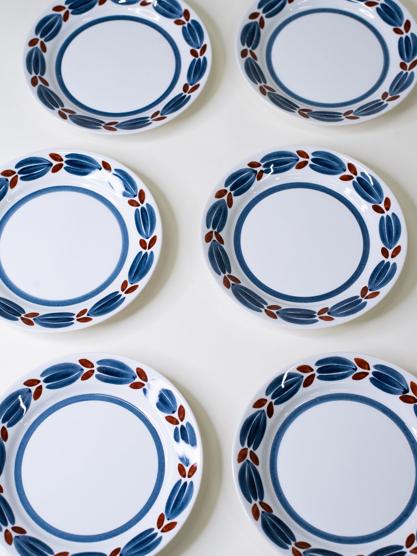 Rare Arabia ‘Botnia’ Side Plates by Olga Osol - Finland 1968 – Set of 6