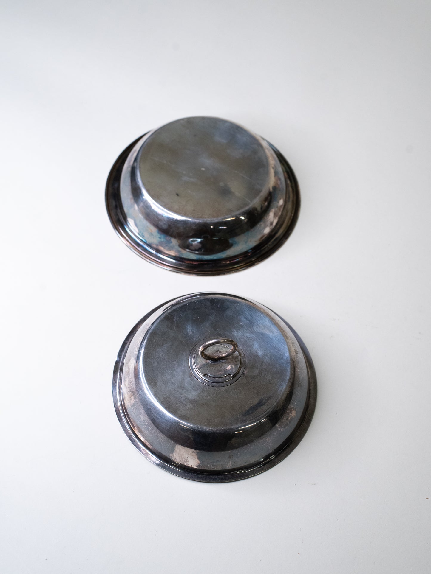 Vintage New Silver Dish with Lid